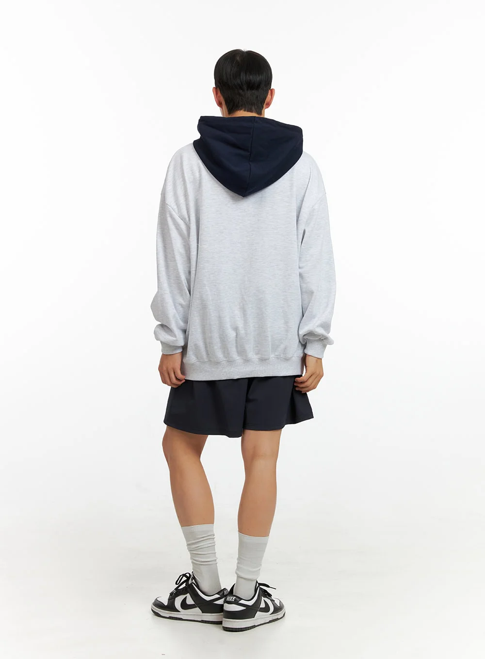 Men's Contrasting Hoodie (White) IU414 - Image 8