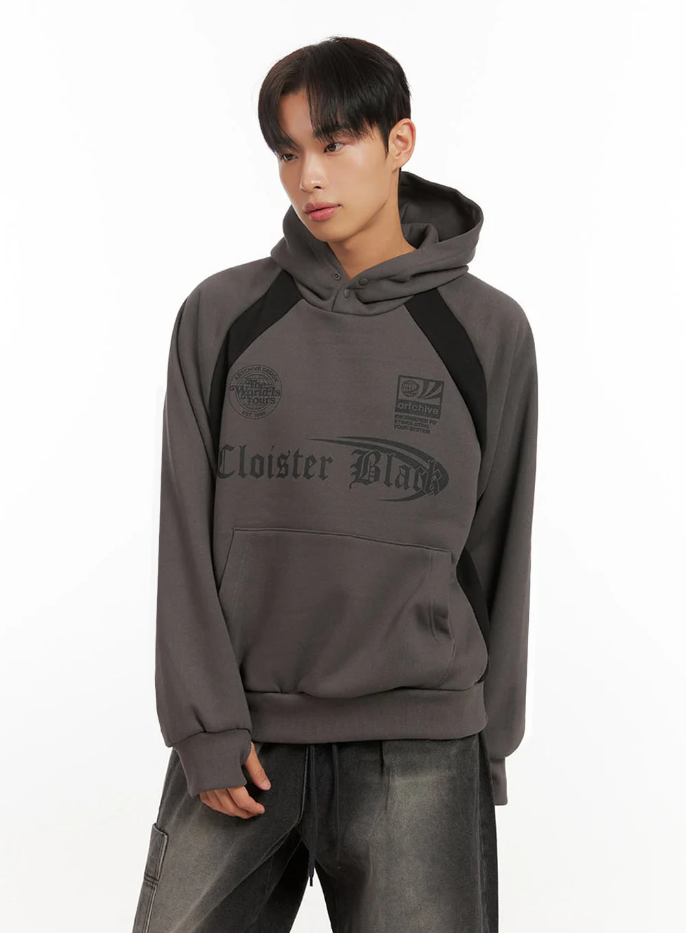 Men's Cotton Graphic Hoodie ID413 - Image 4