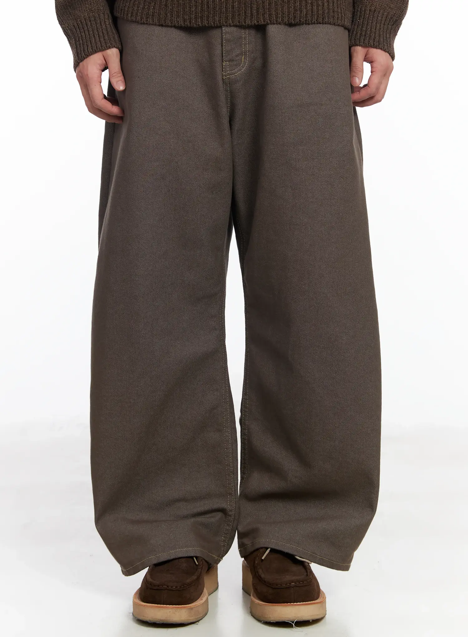Men's Cotton Stitched Wide-Leg Pants IF516