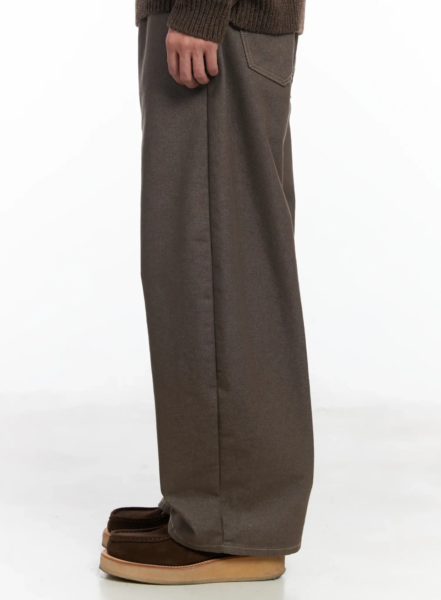 Men's Cotton Stitched Wide-Leg Pants IF516 - Image 5