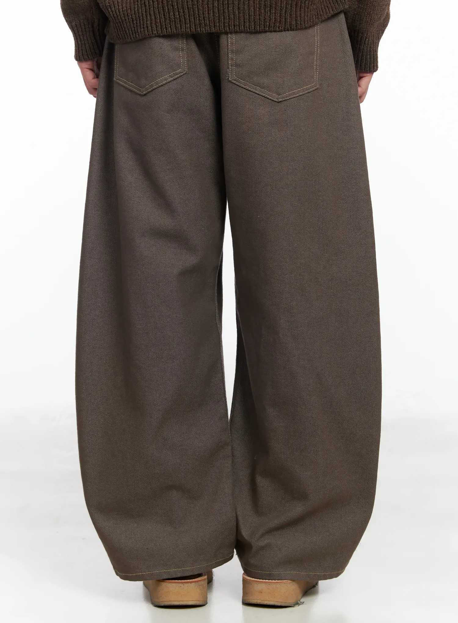 Men's Cotton Stitched Wide-Leg Pants IF516 - Image 6