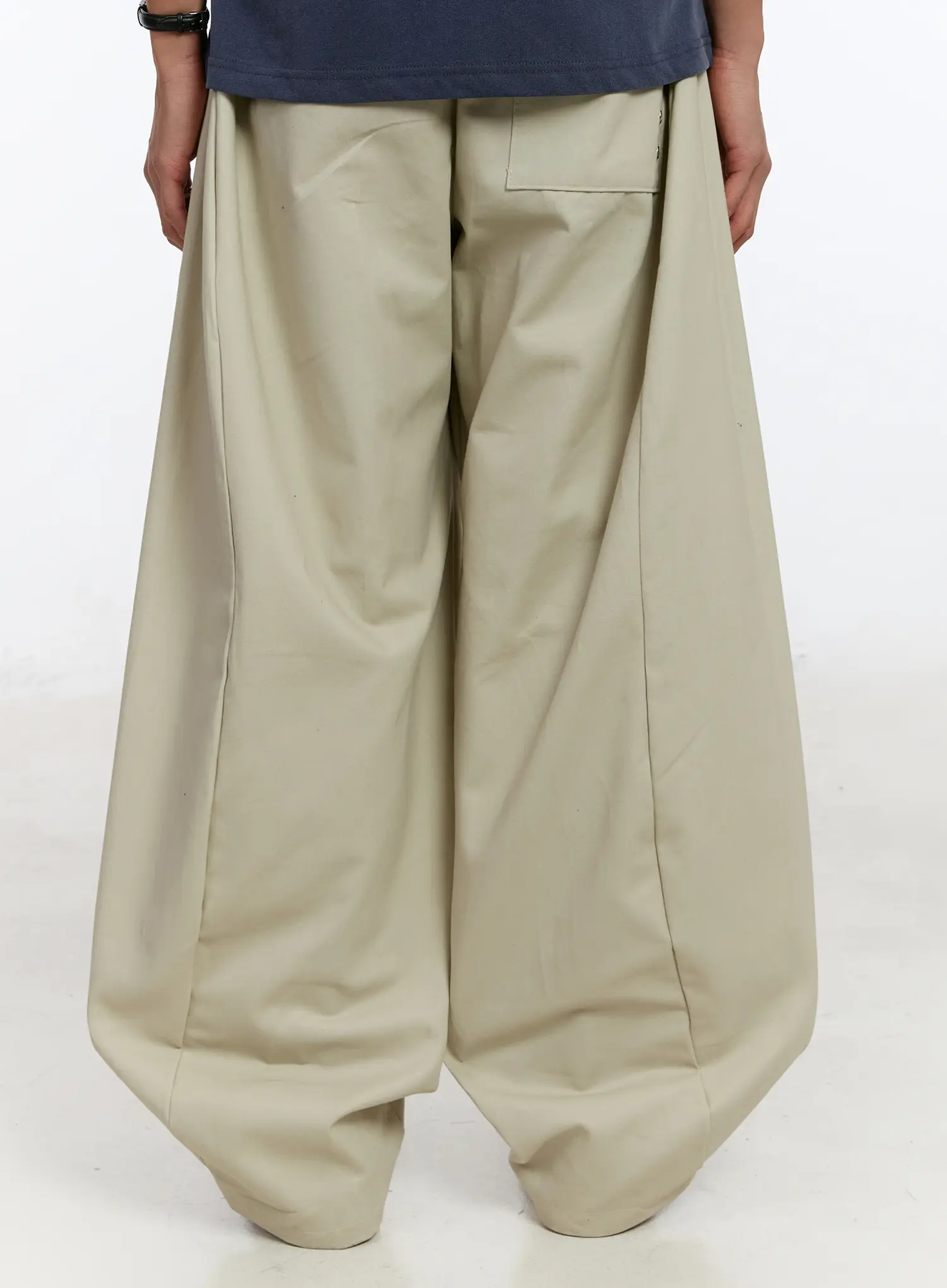 Men's Cotton Wide Leg Pants IM530 - Image 10