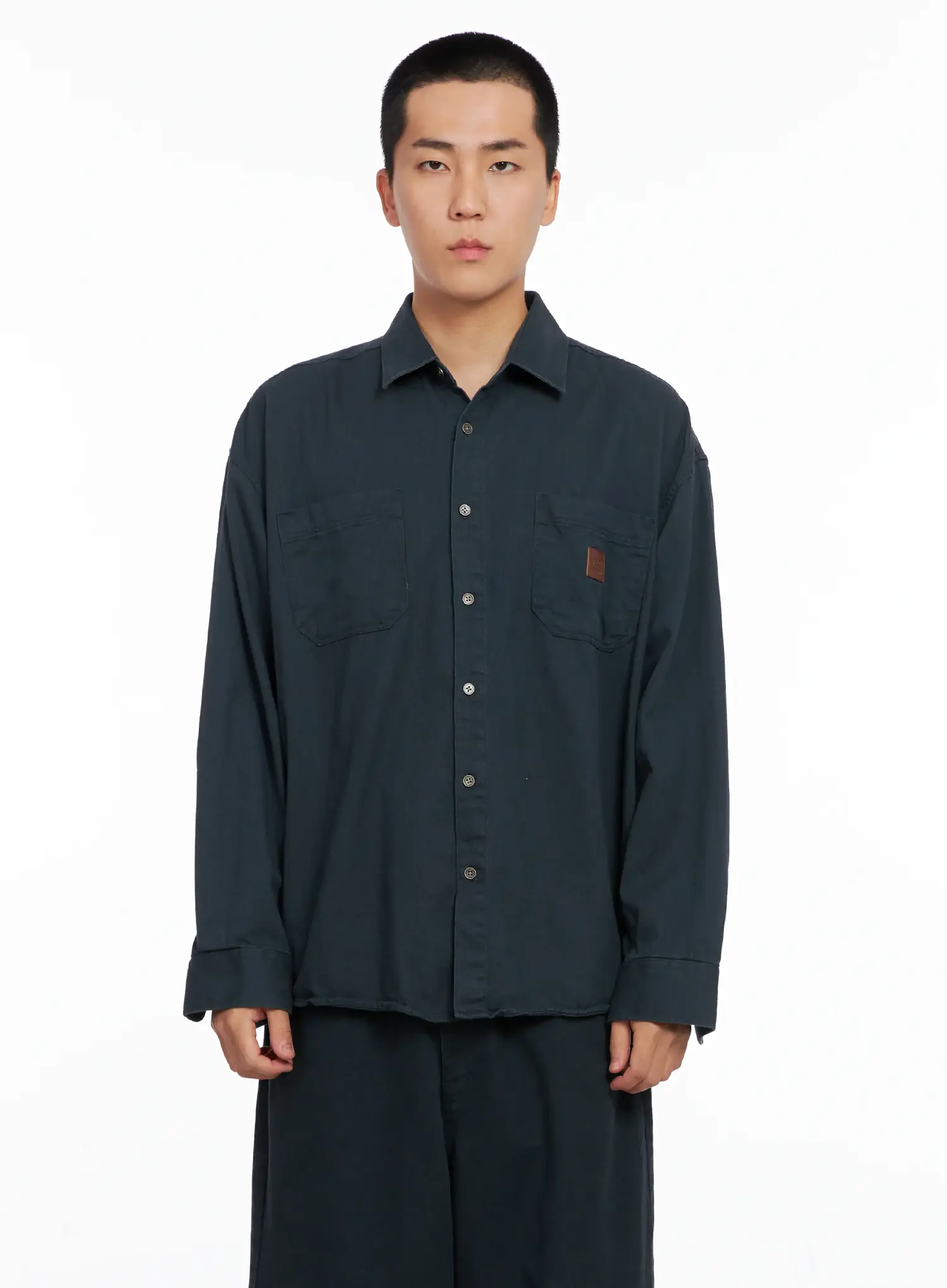 Men's Cozy Cotton Button-Up Shirt IG529 - Image 16