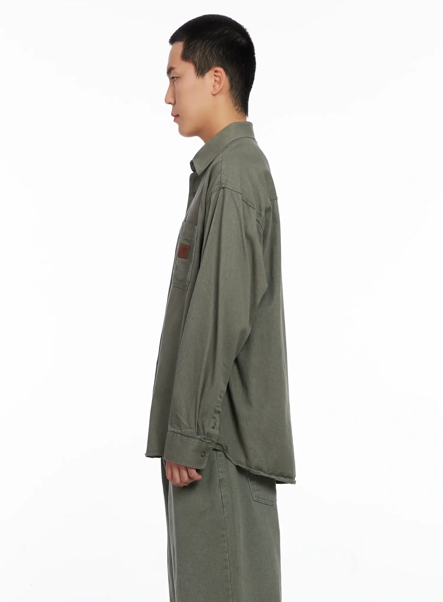 Men's Cozy Cotton Button-Up Shirt IG529 - Image 5