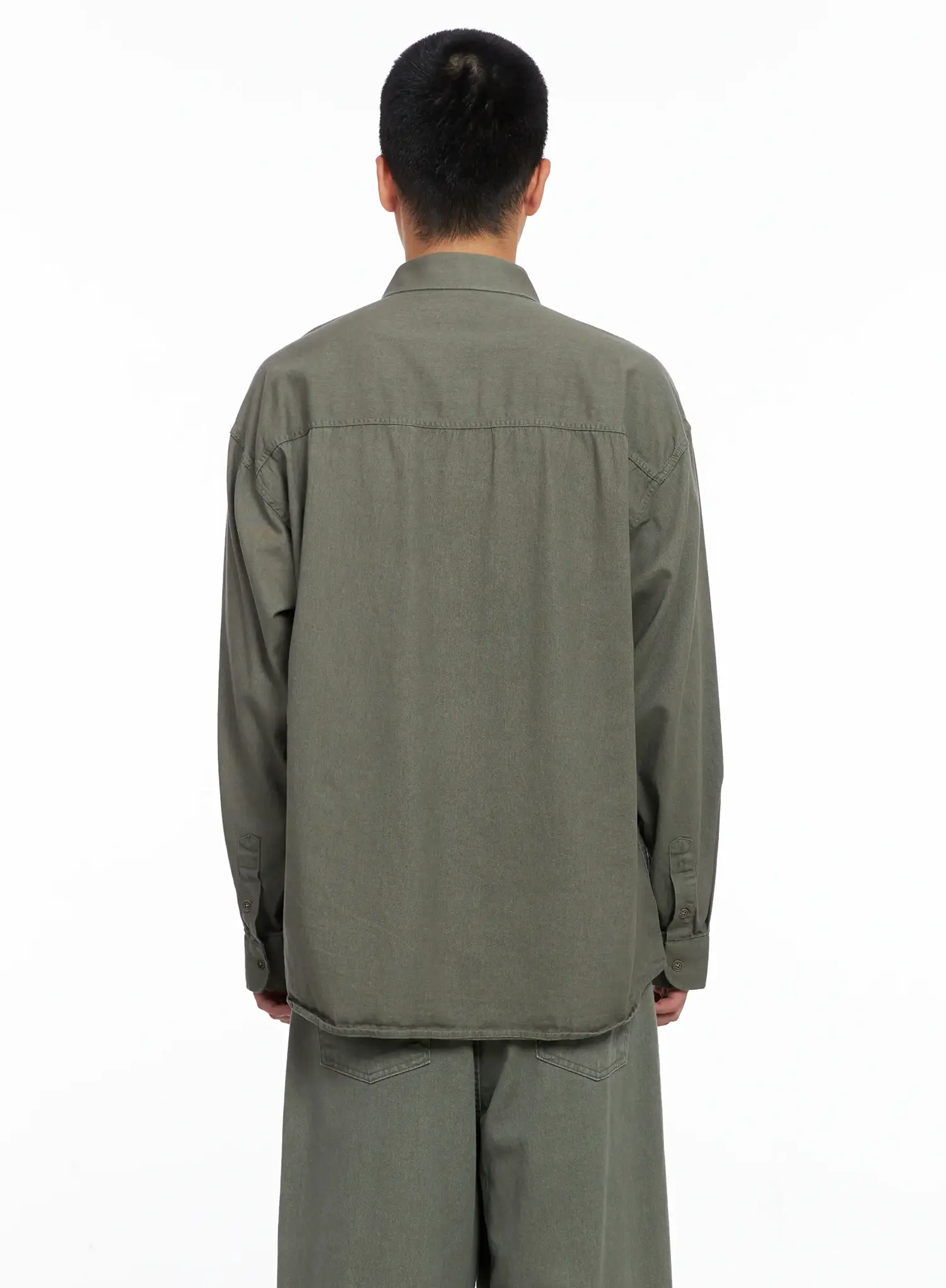 Men's Cozy Cotton Button-Up Shirt IG529 - Image 6