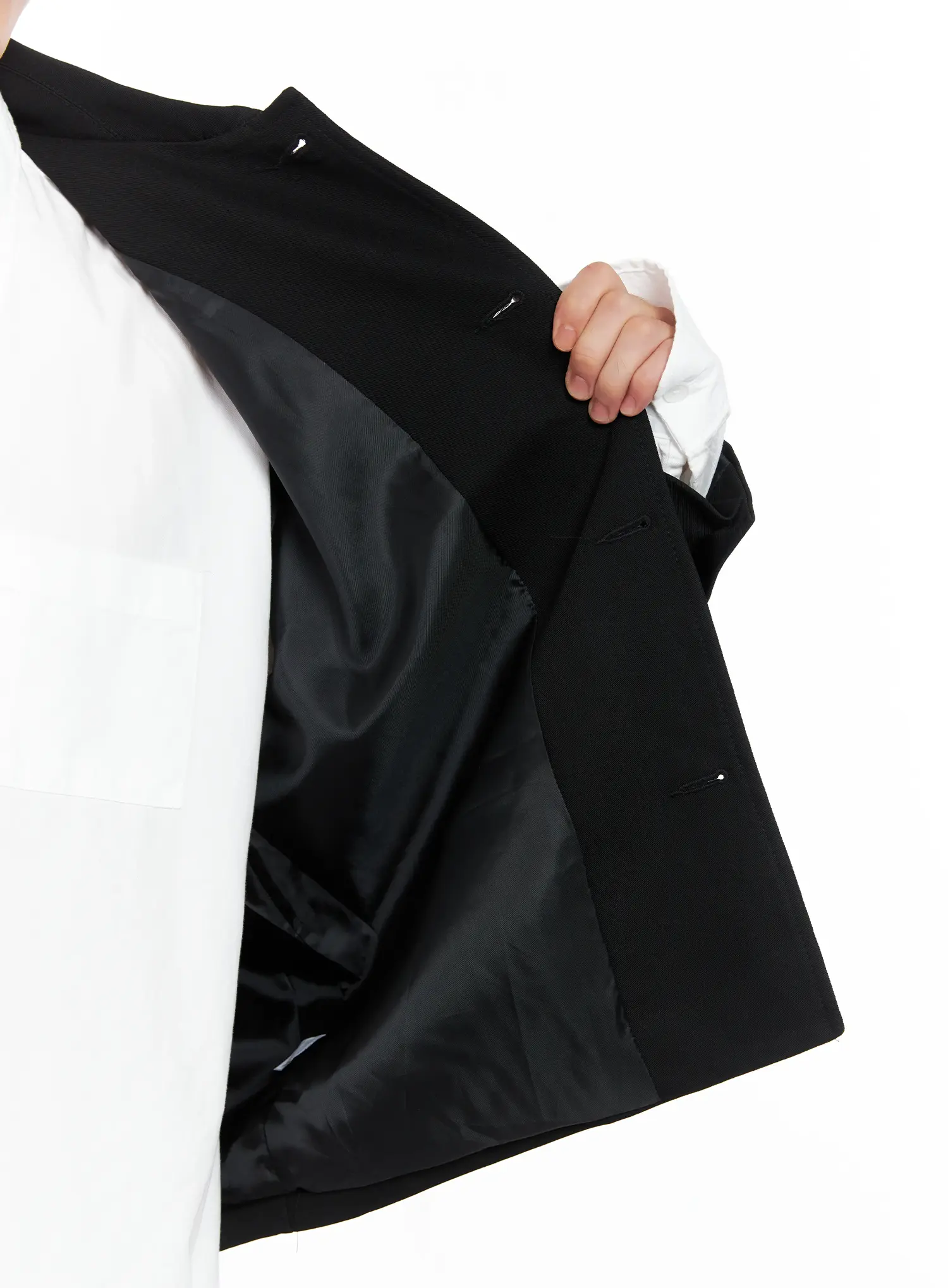 Men's Cropped Button-Up Jacket IS502 - Image 19