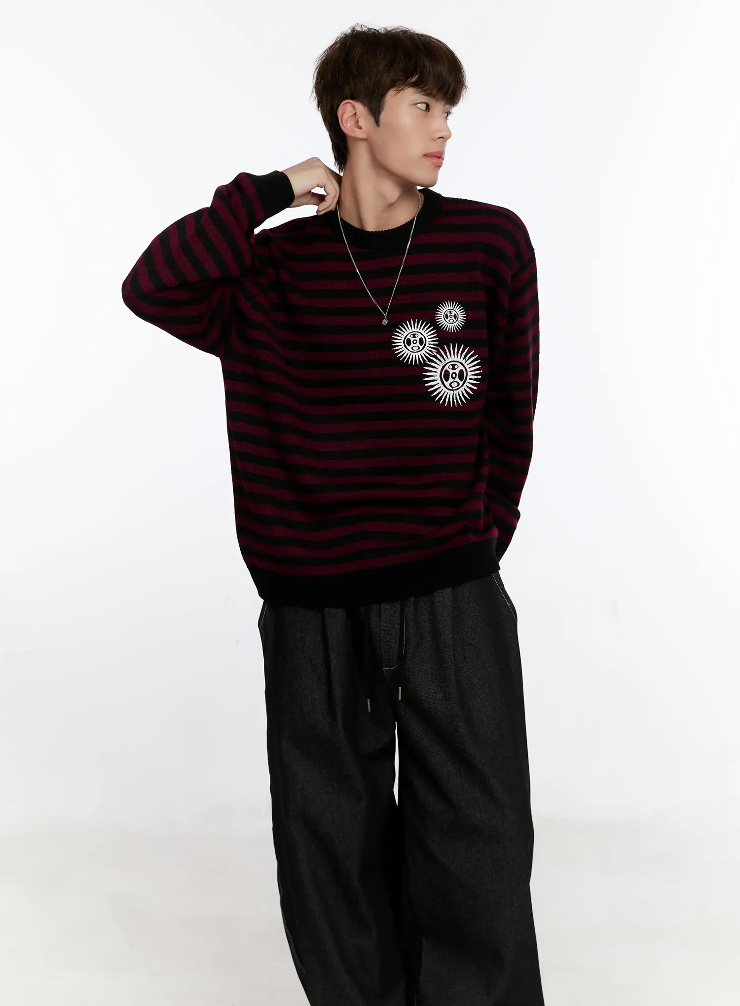 Men's Cube Necklace IS529 - Image 2