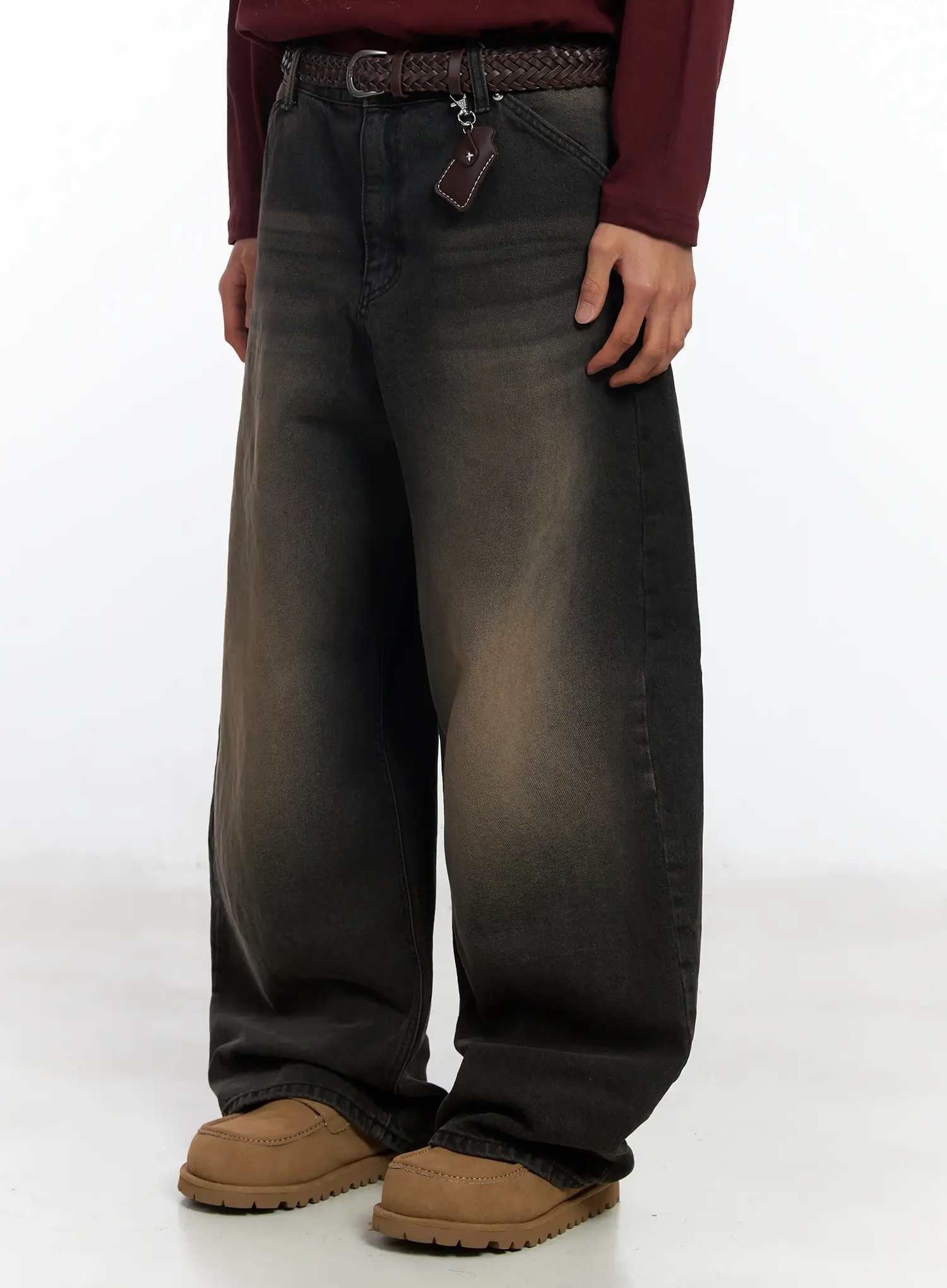 Men's Dark Wash Vintage Jeans IF506 - Image 4