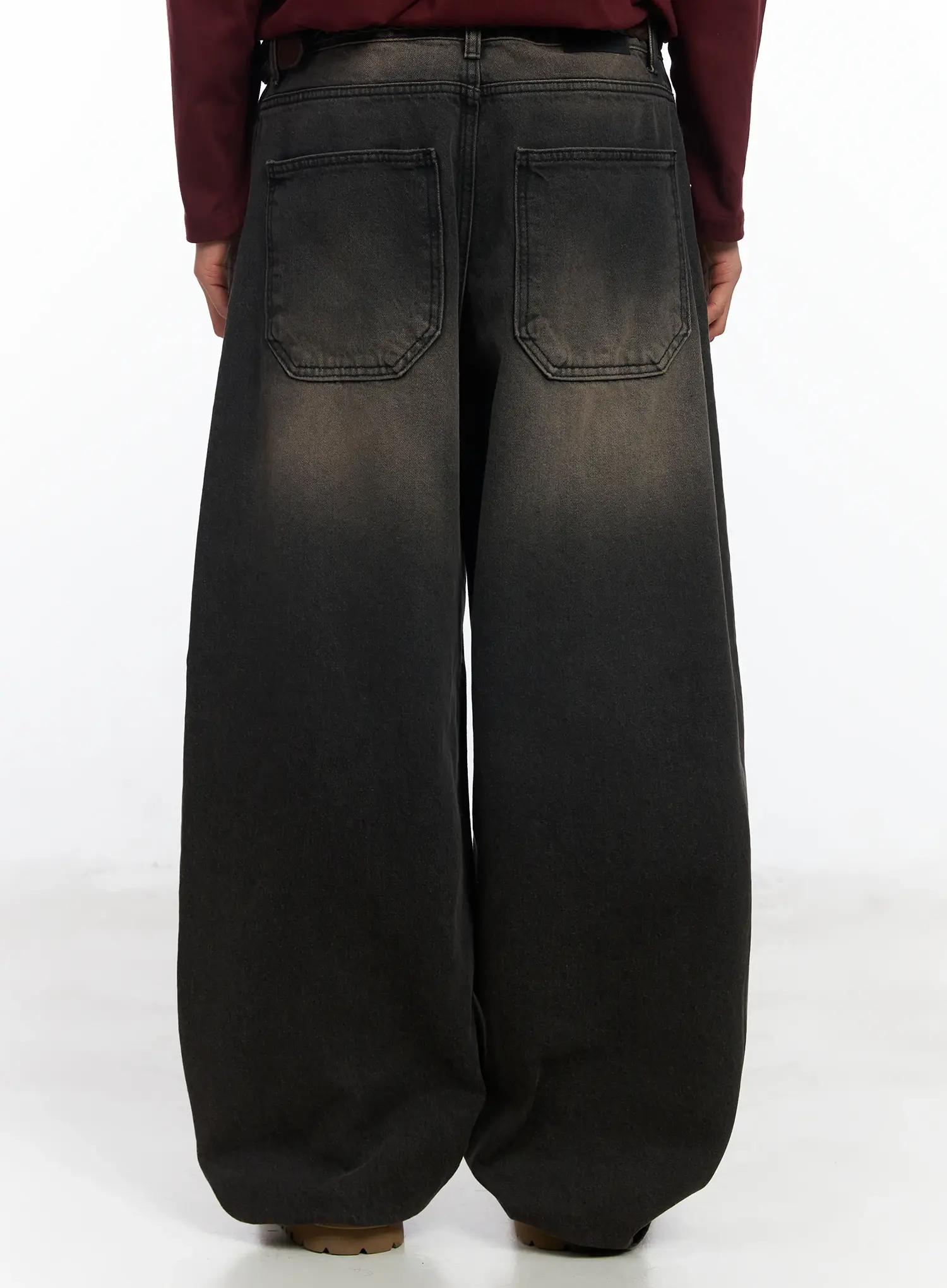 Men's Dark Wash Vintage Jeans IF506 - Image 7