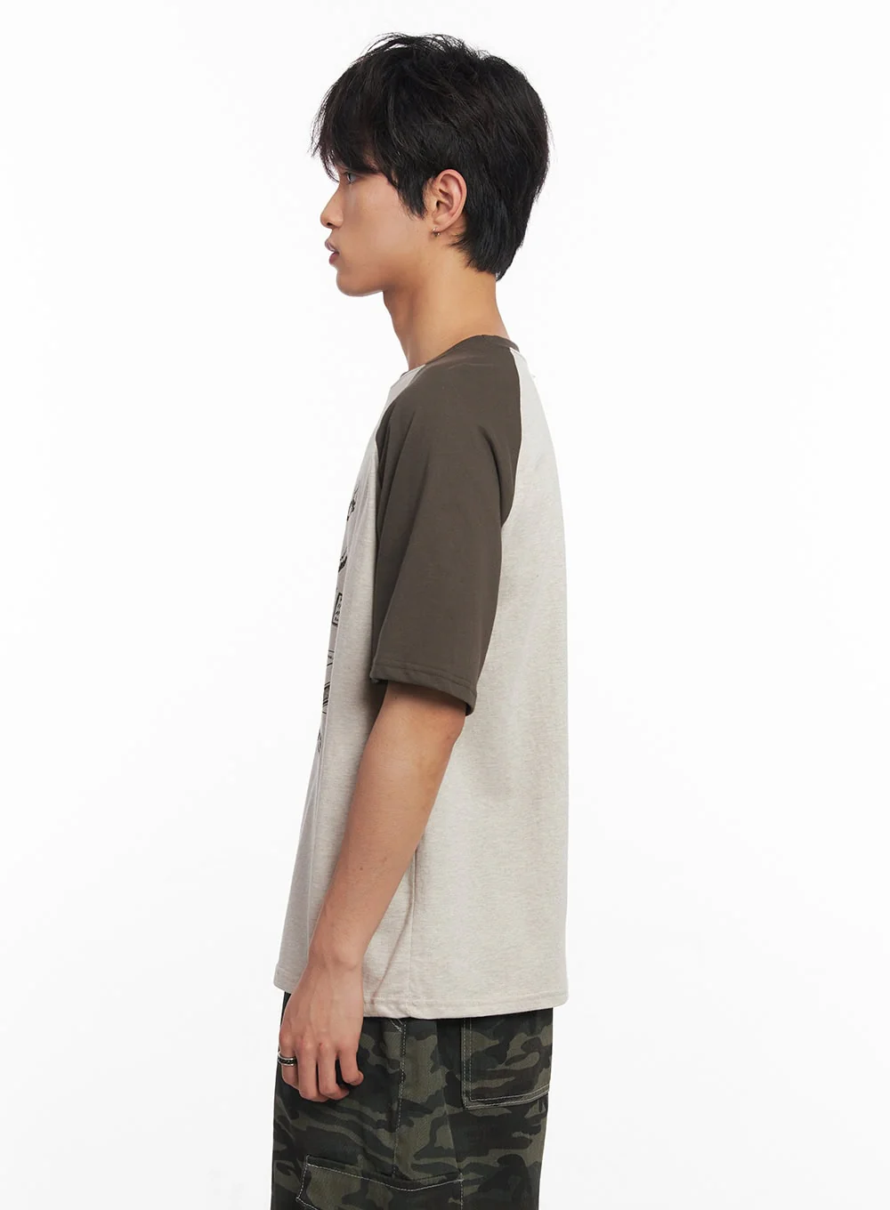 Men's Disco Graphic Raglan T-Shirt IY508 - Image 5