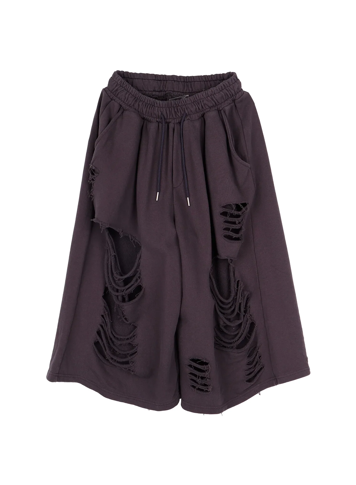 Men's Distressed Bermuda Shorts (Dark Gray) IY513 - Image 6