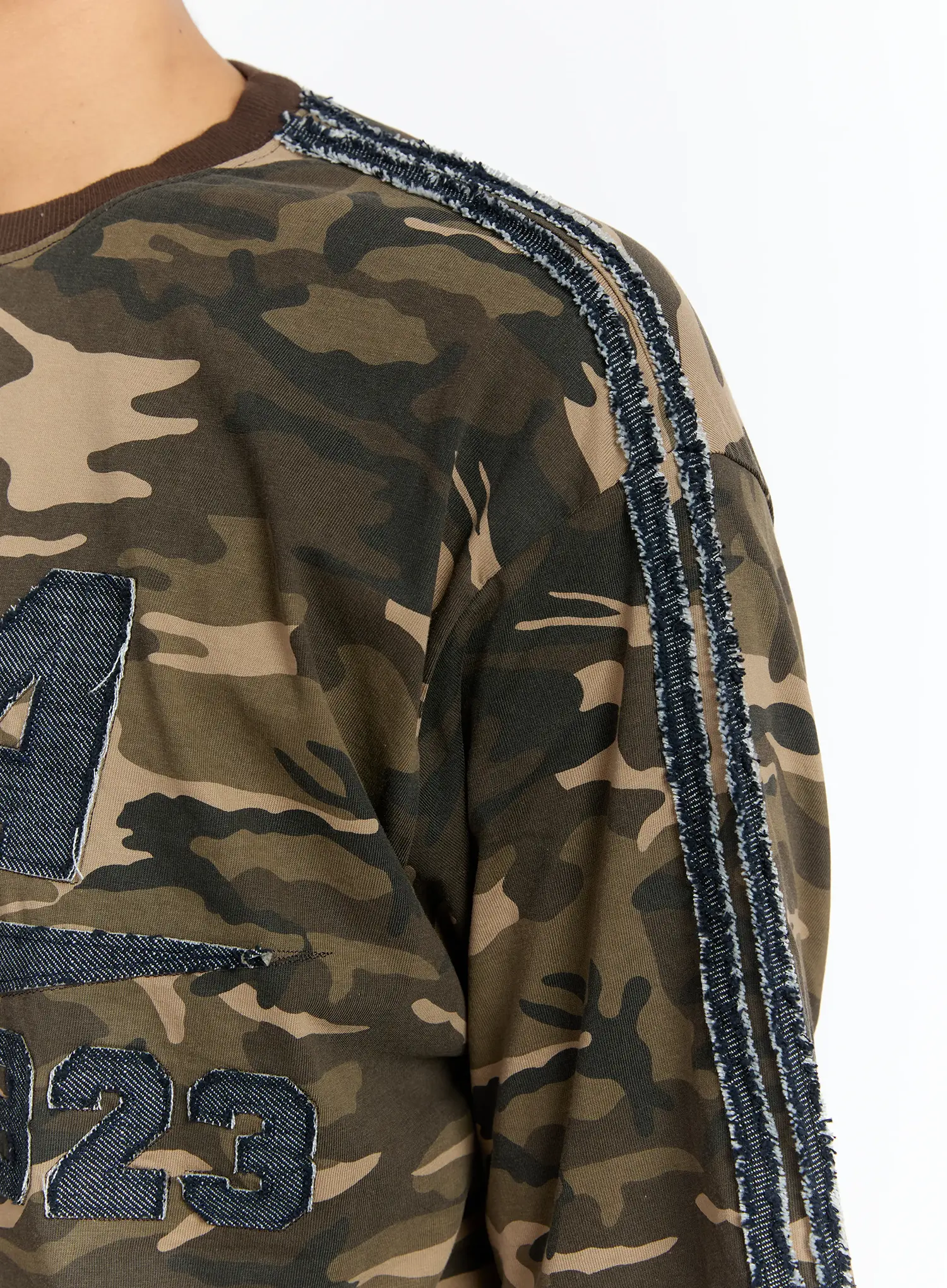 Men's Double Layer Camo Long Sleeve Tee IM502 - Image 11
