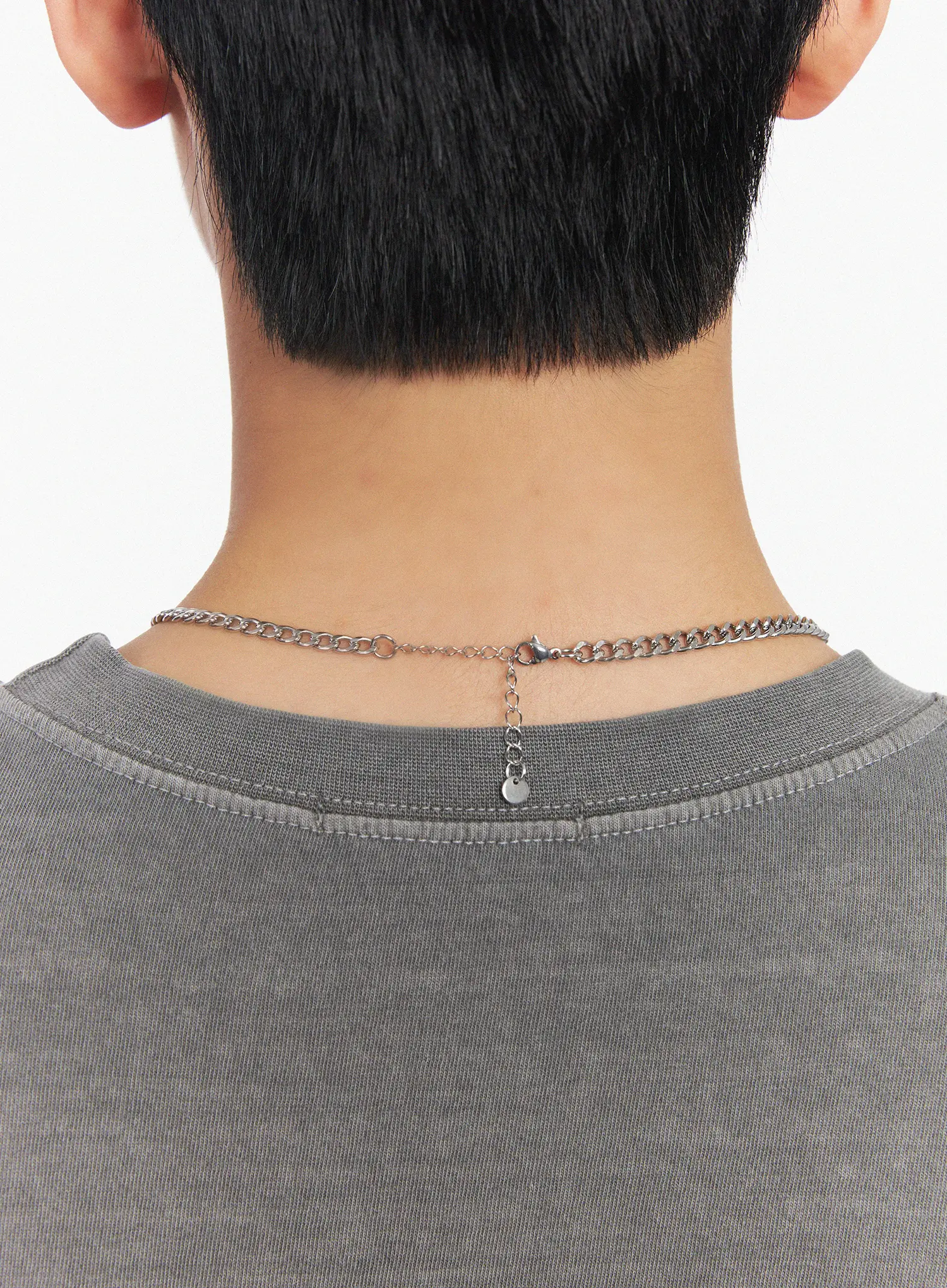 Men's Double-Layer Cross Necklace IL504 - Image 3