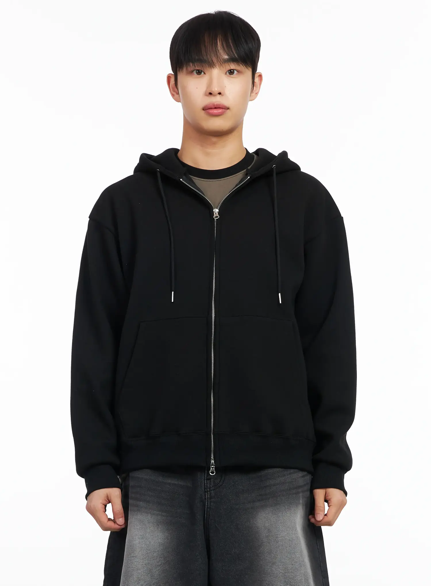 Men's Double Zip-Up Hoodie IM516 - Image 11