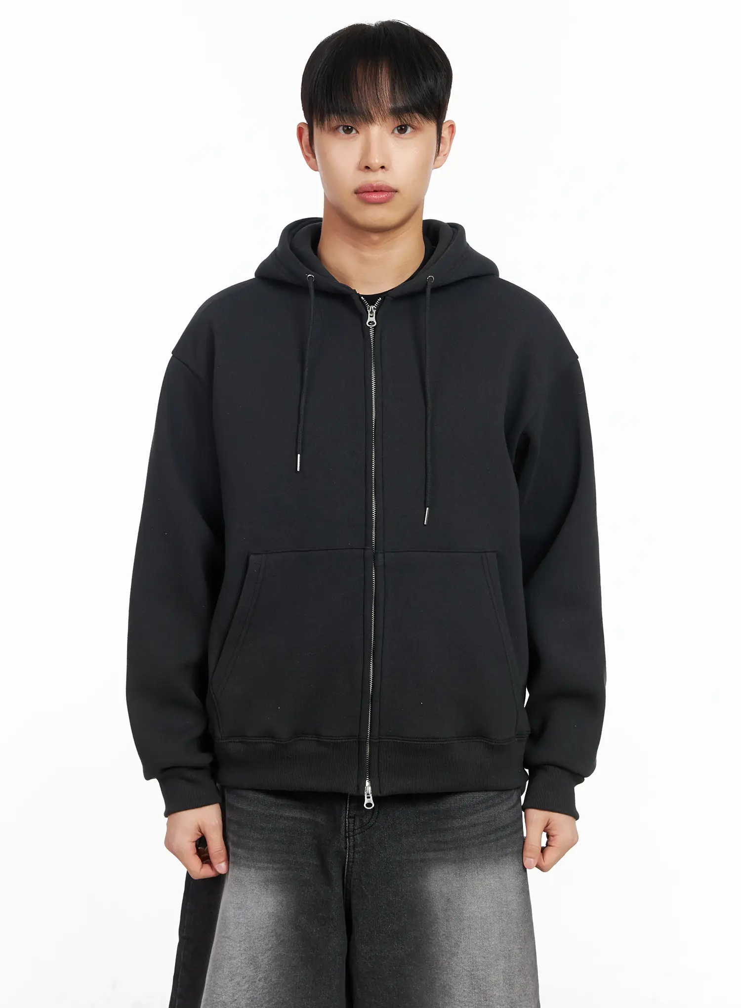 Men's Double Zip-Up Hoodie IM516 - Image 13