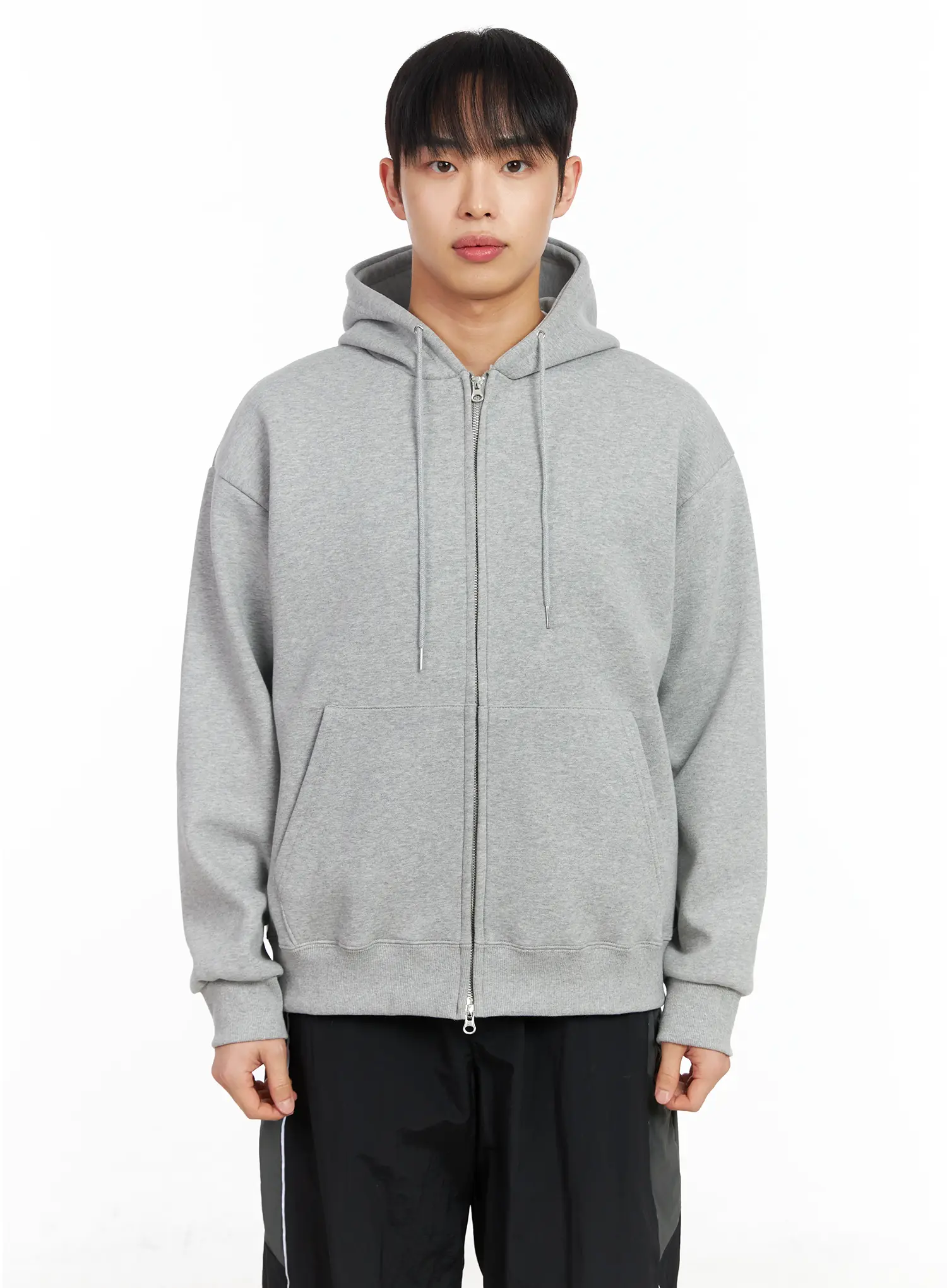 Men's Double Zip-Up Hoodie IM516 - Image 14