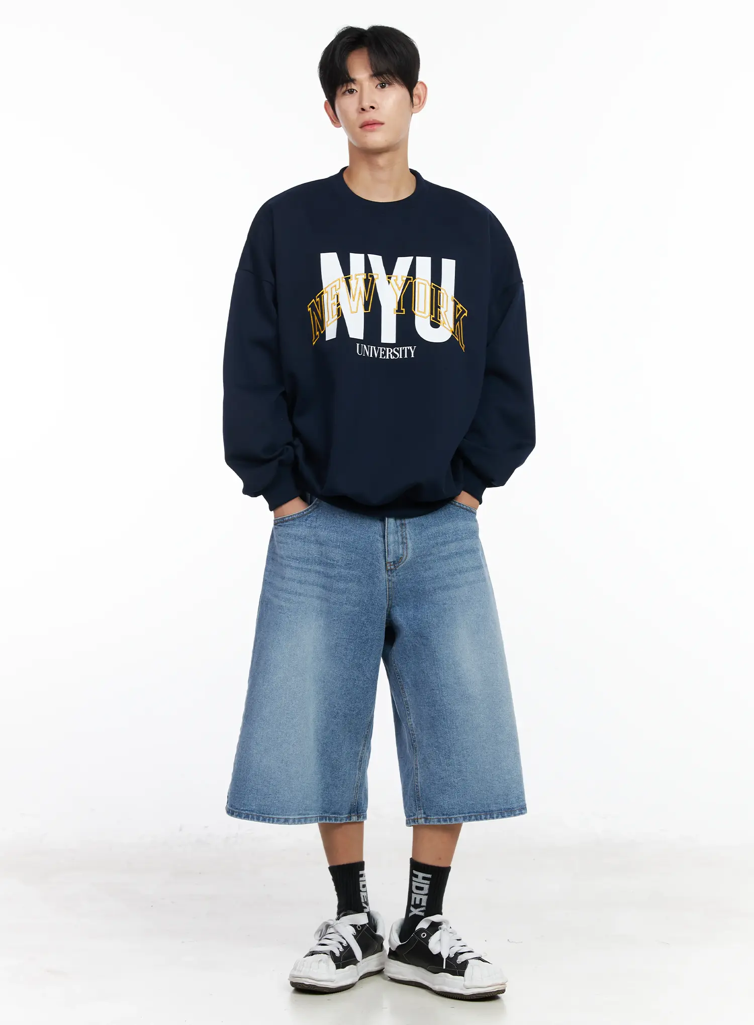 Men's Embroidered Crewneck Sweatshirt IM523