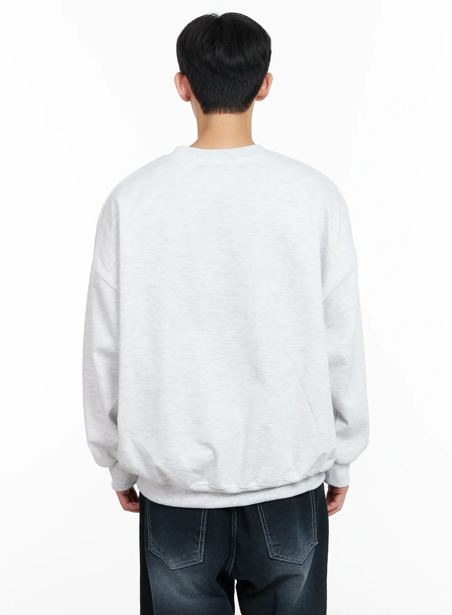 Men's Embroidered Crewneck Sweatshirt IM523 - Image 5