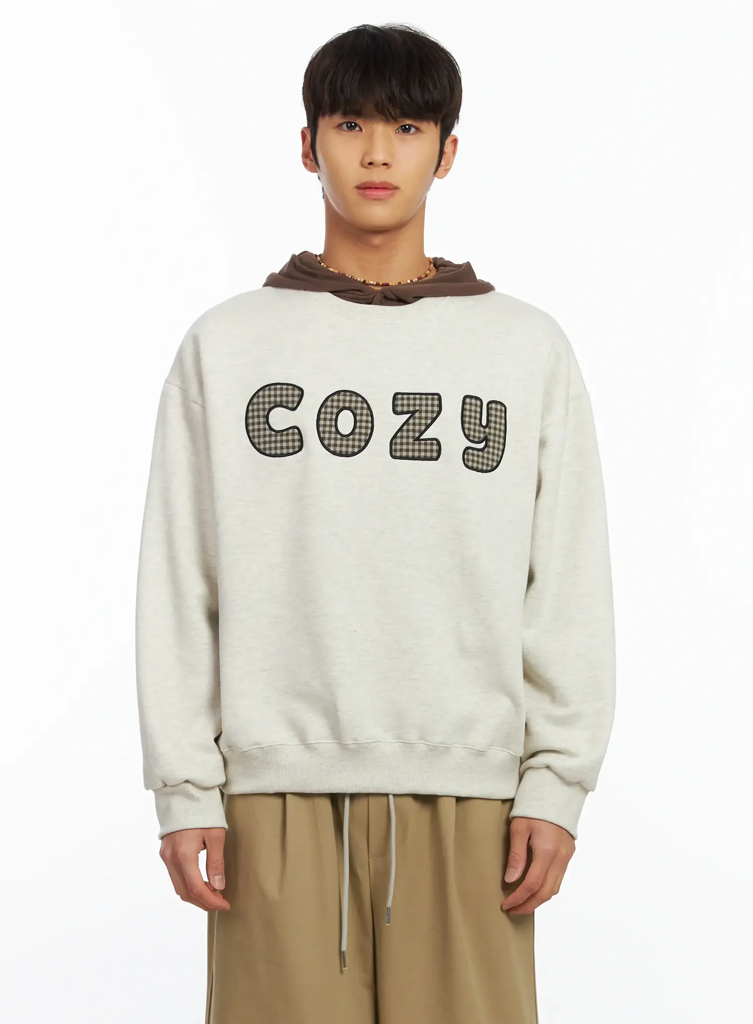 Men's Embroidered Fleece Sweatshirt IF506 - Image 10