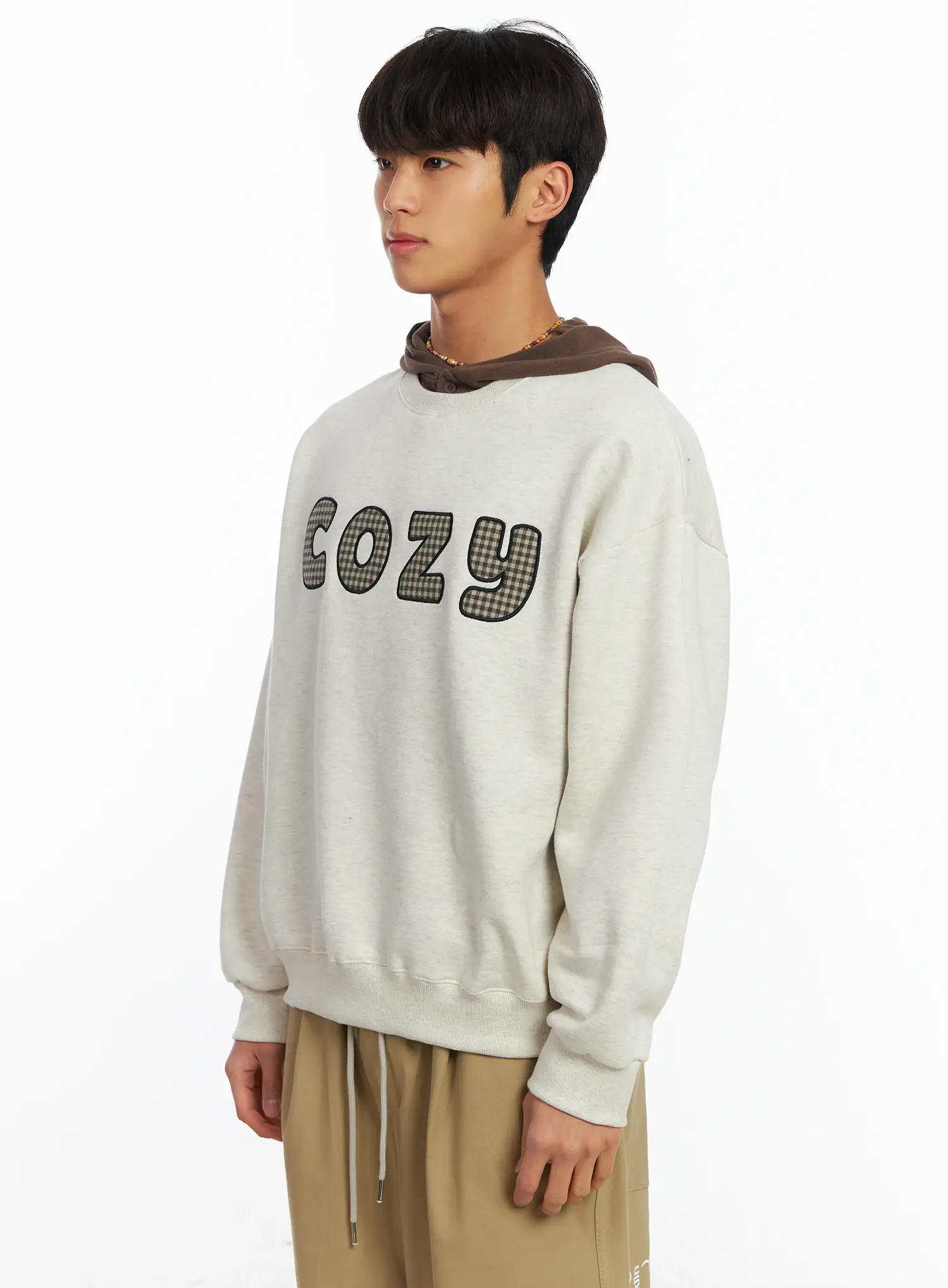 Men's Embroidered Fleece Sweatshirt IF506 - Image 4