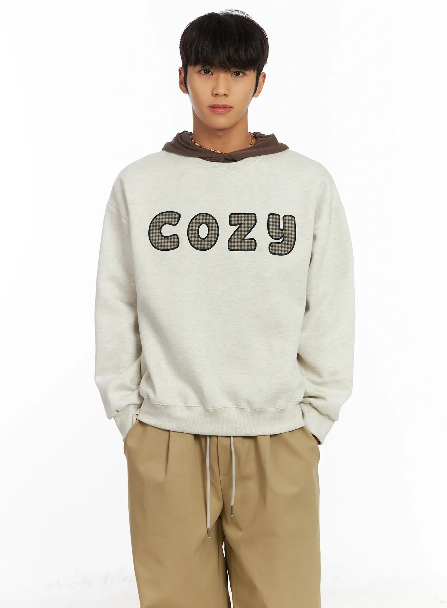 Men's Embroidered Fleece Sweatshirt IF506 - Image 6
