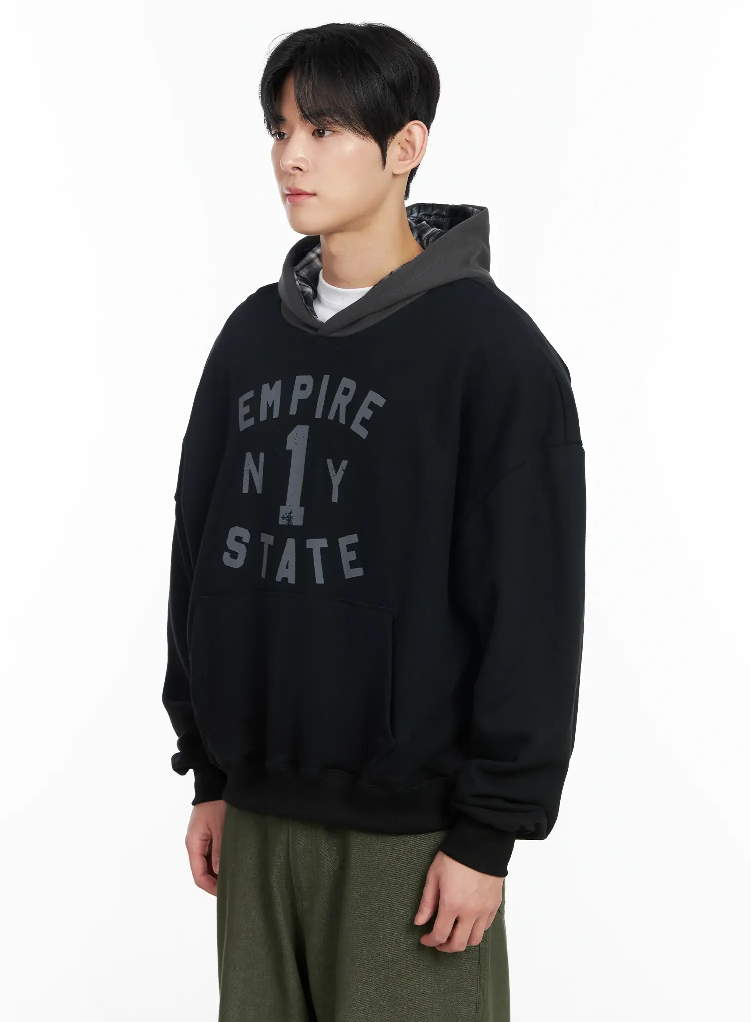 Men's Empire State Graphic Hoodie IM518 - Image 4