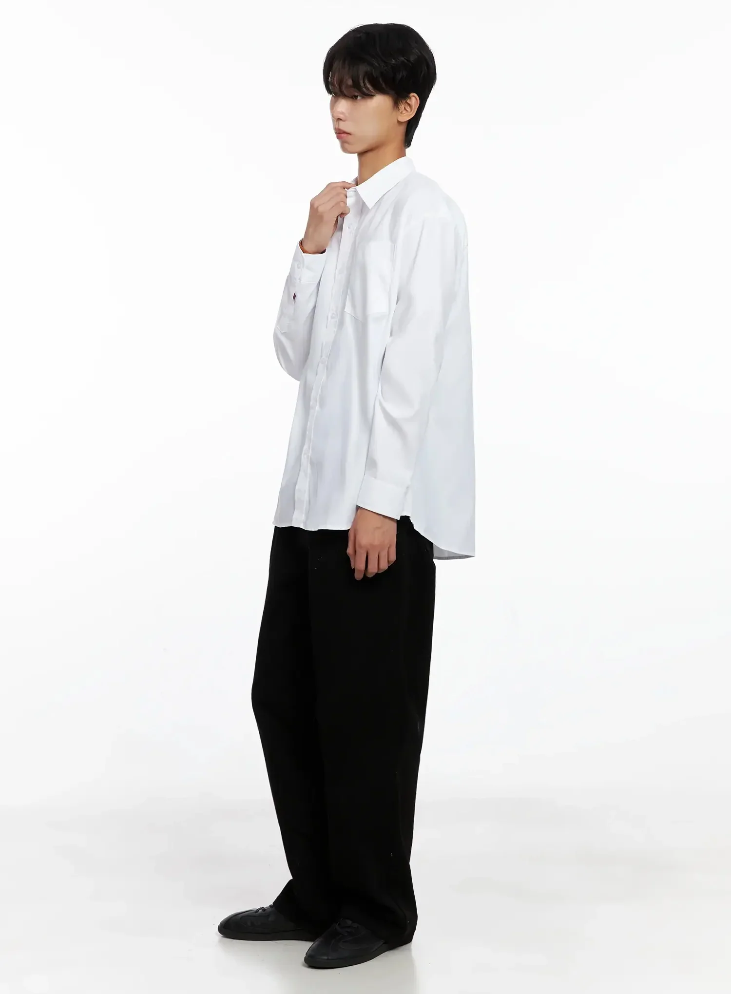 Men's Essential Button-Up Shirt IO517 - Image 12