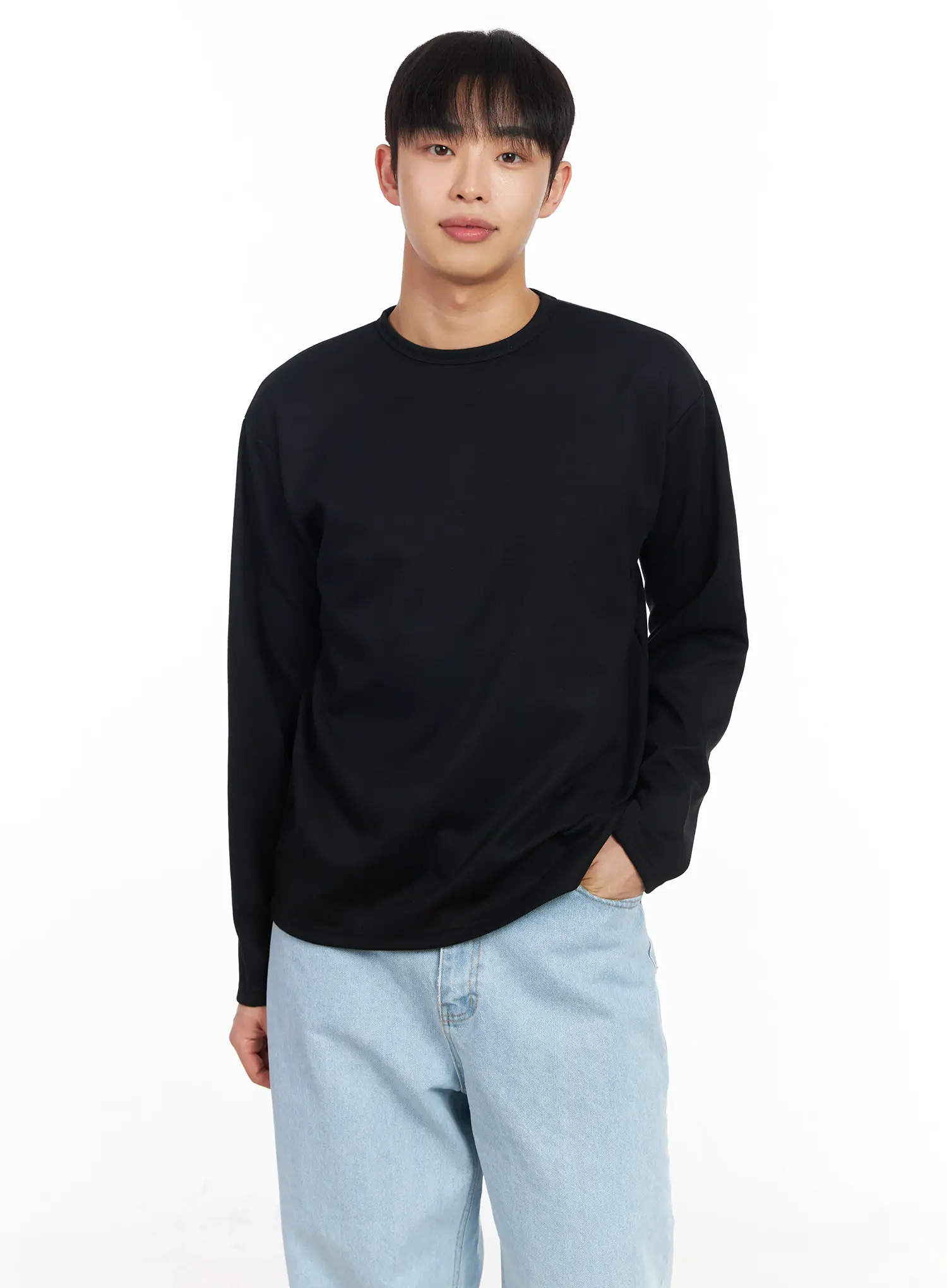 Men's Essential Long Sleeve Tee IM511 - Image 6