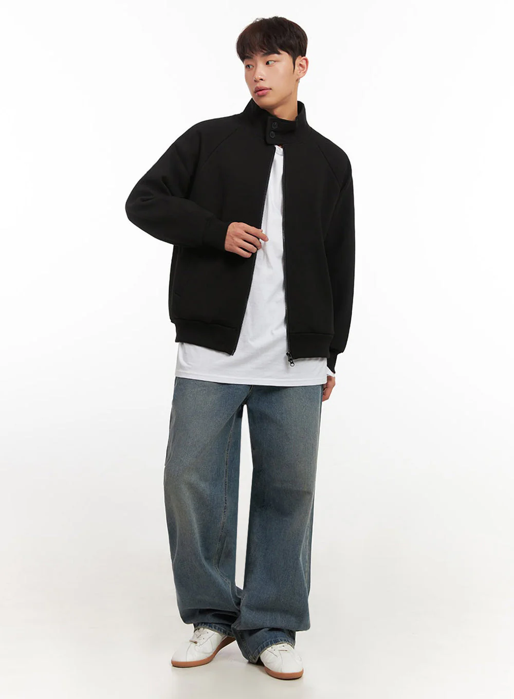 Men's Essential Oversized Long-Sleeve T-Shirt IF517 - Image 9