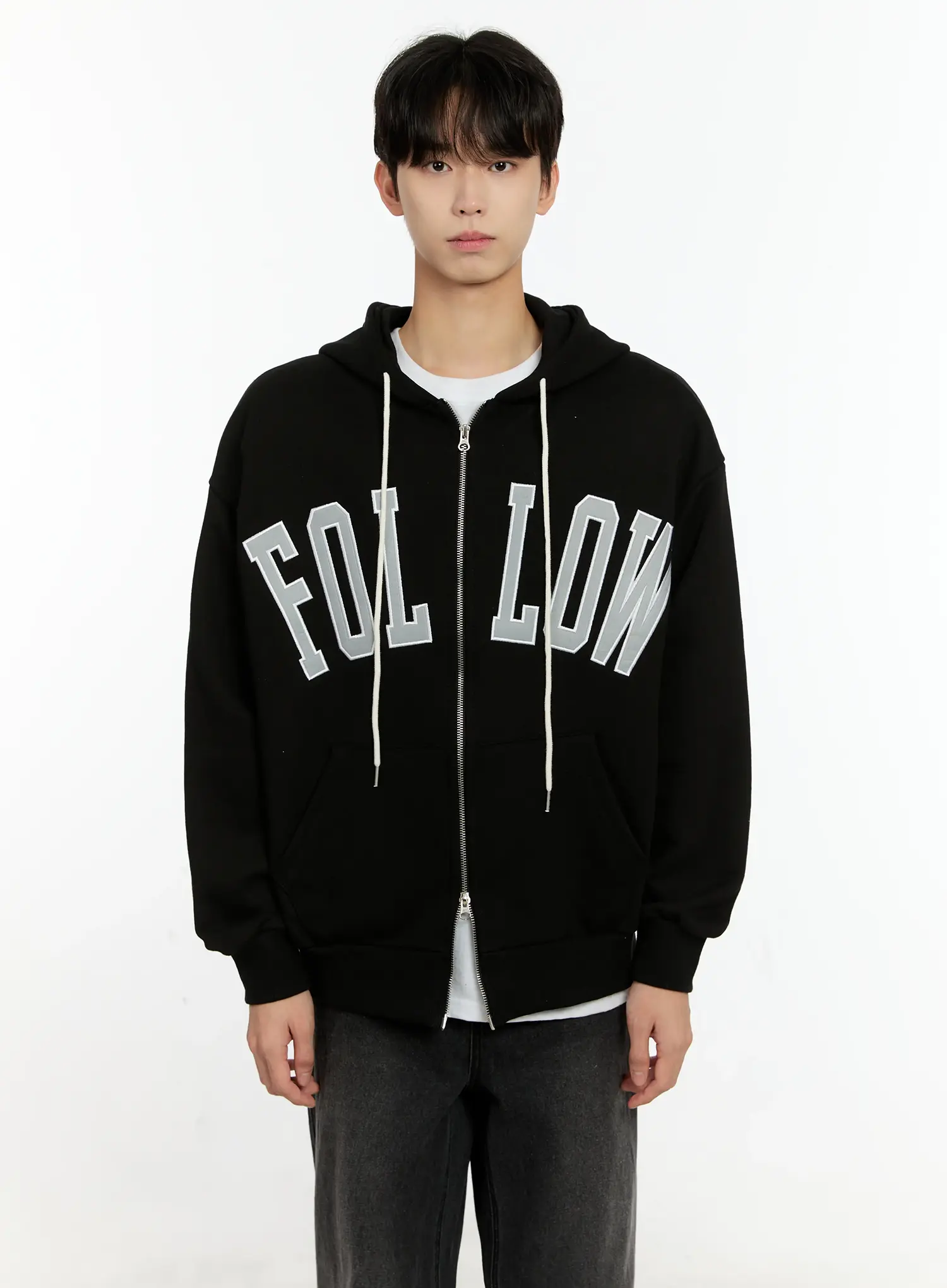 Men's Follow Me Zip-Up Hoodie IO531 - Image 12