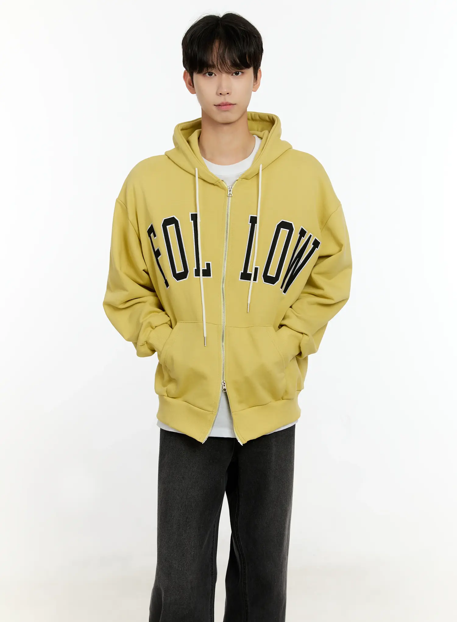 Men's Follow Me Zip-Up Hoodie IO531 - Image 6