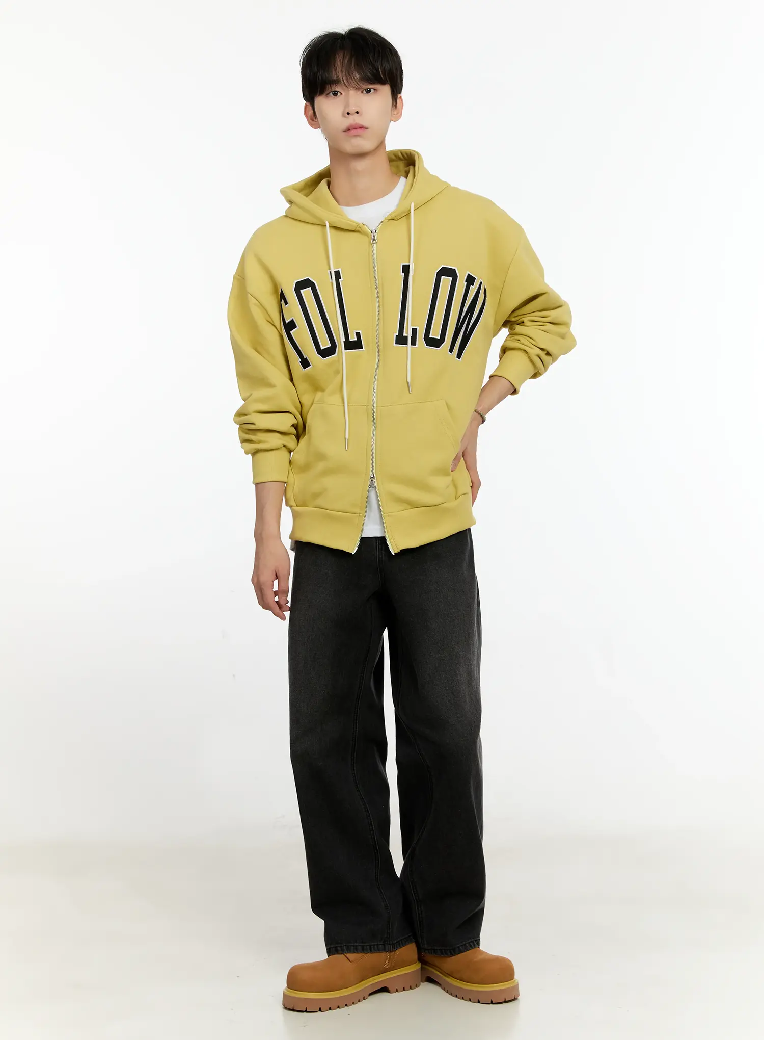 Men's Follow Me Zip-Up Hoodie IO531 - Image 8