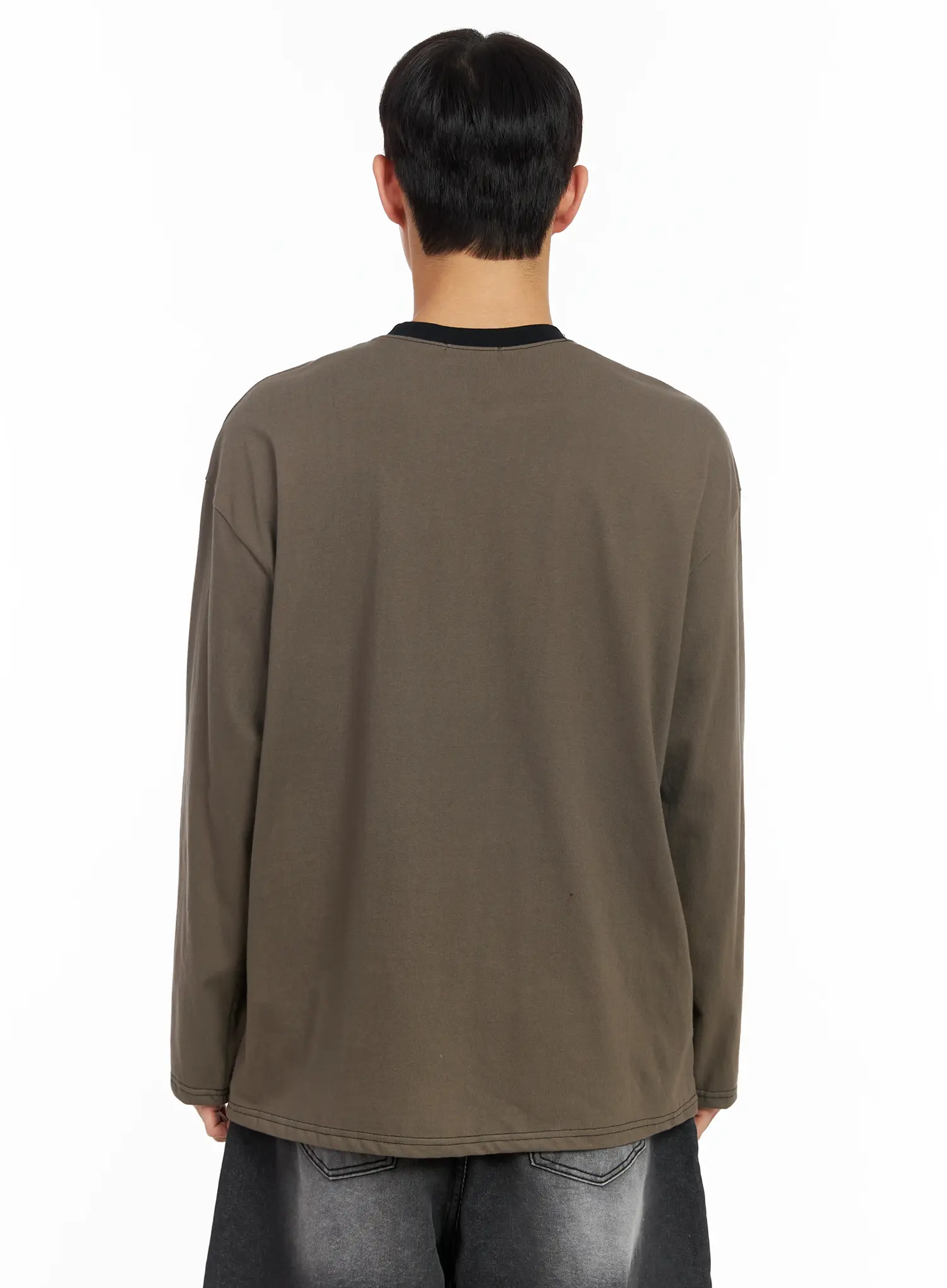 Men's Glitch Graphic Long Sleeve Top IM516 - Image 6