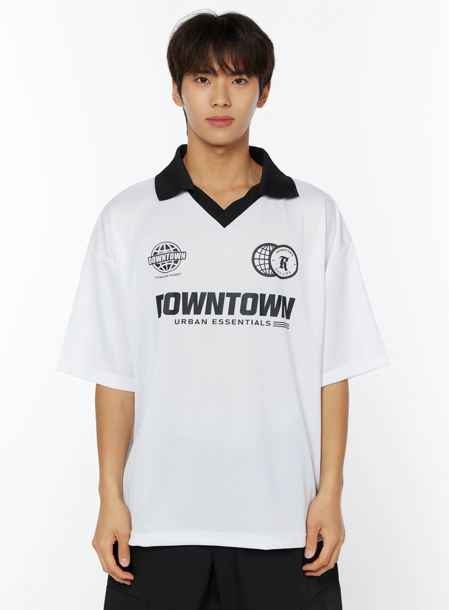 Men's Graphic Collared Tee IY514 - Image 11