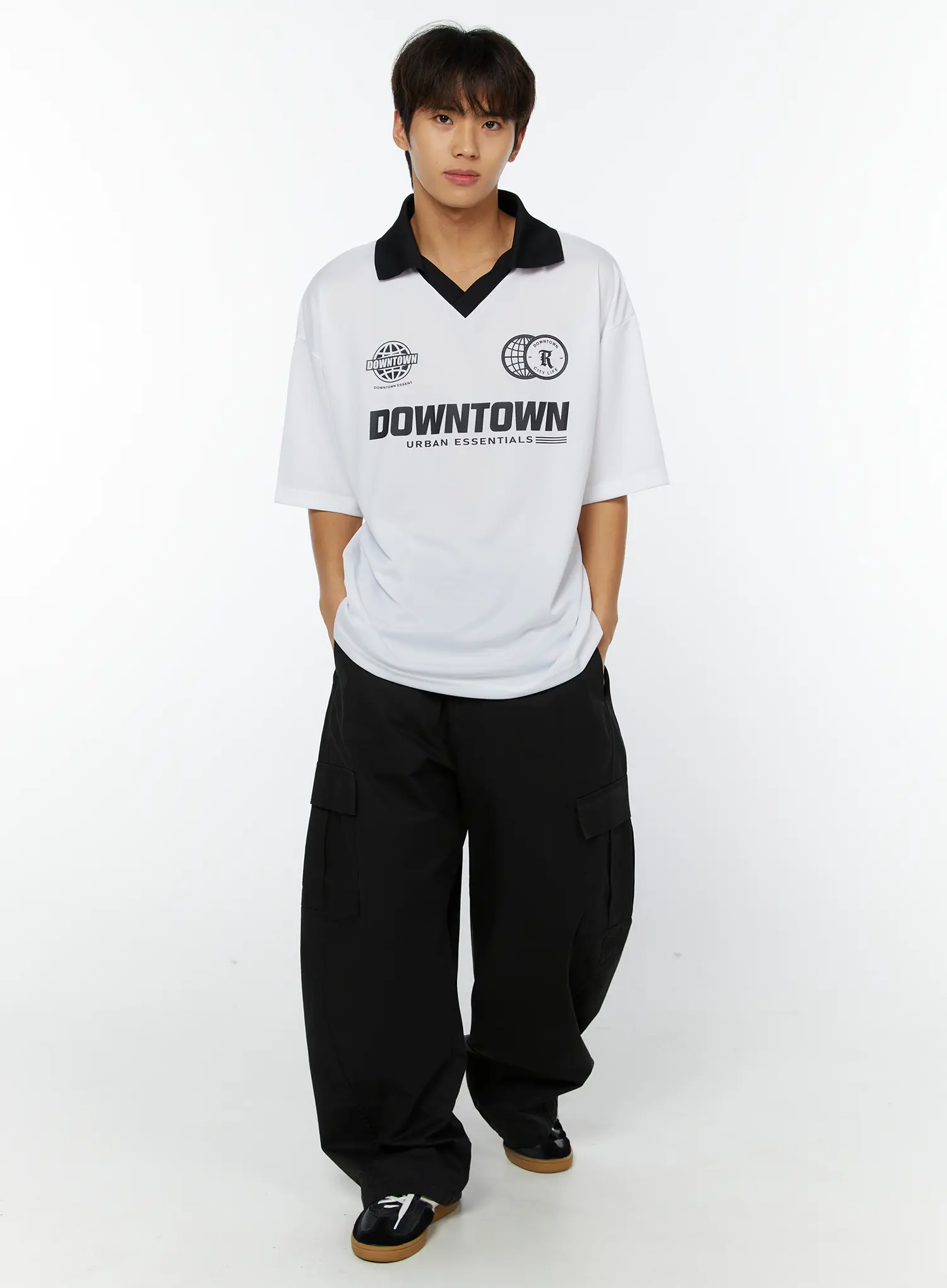 Men's Graphic Collared Tee IY514 - Image 8