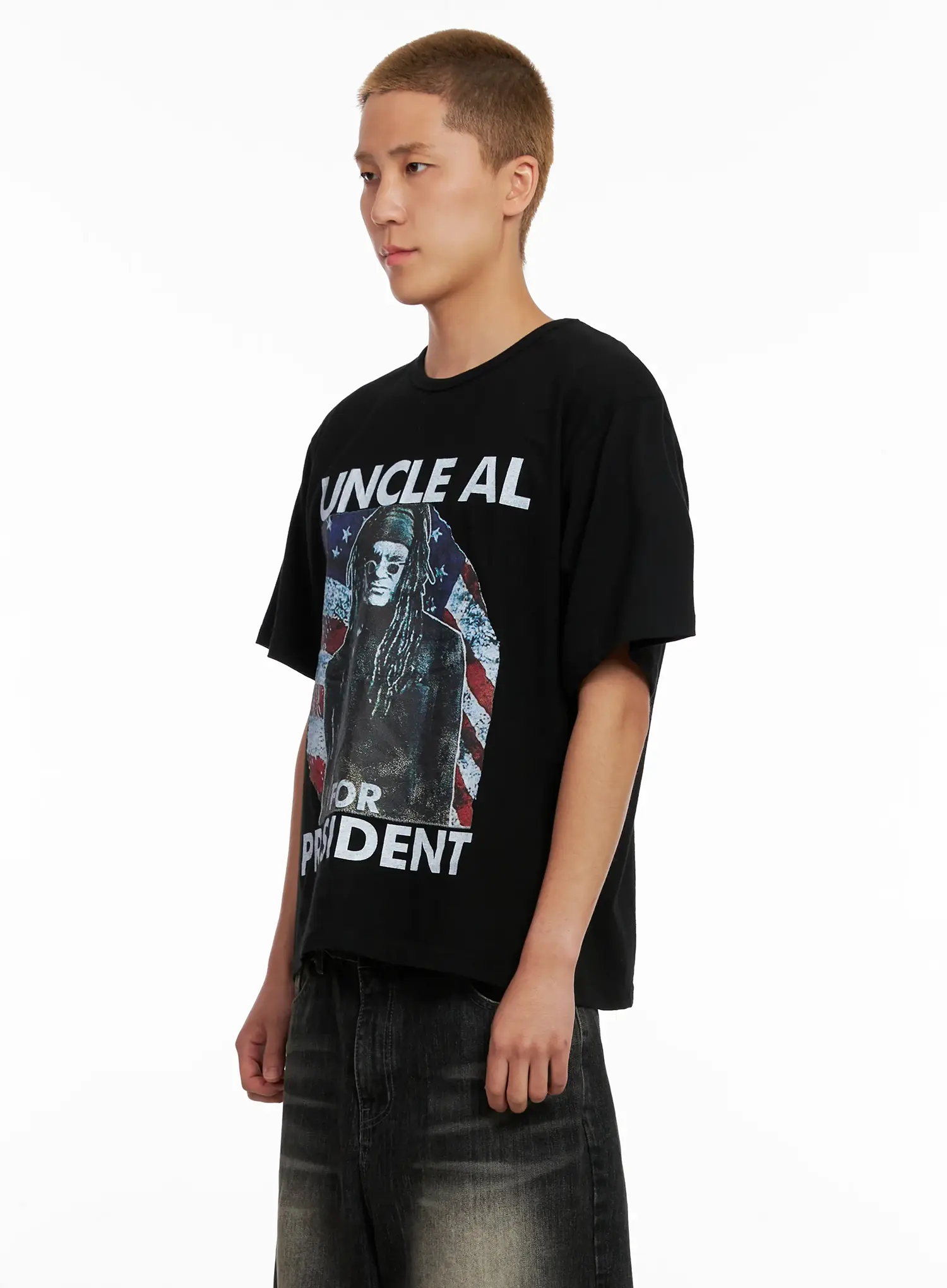 Men's Graphic Cotton Tee IL521 - Image 4