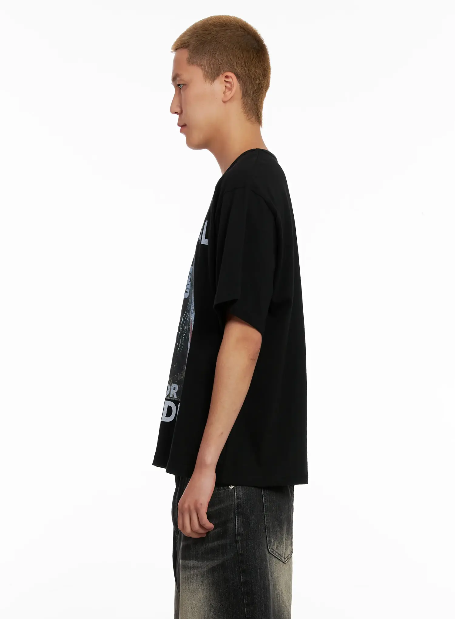 Men's Graphic Cotton Tee IL521 - Image 5