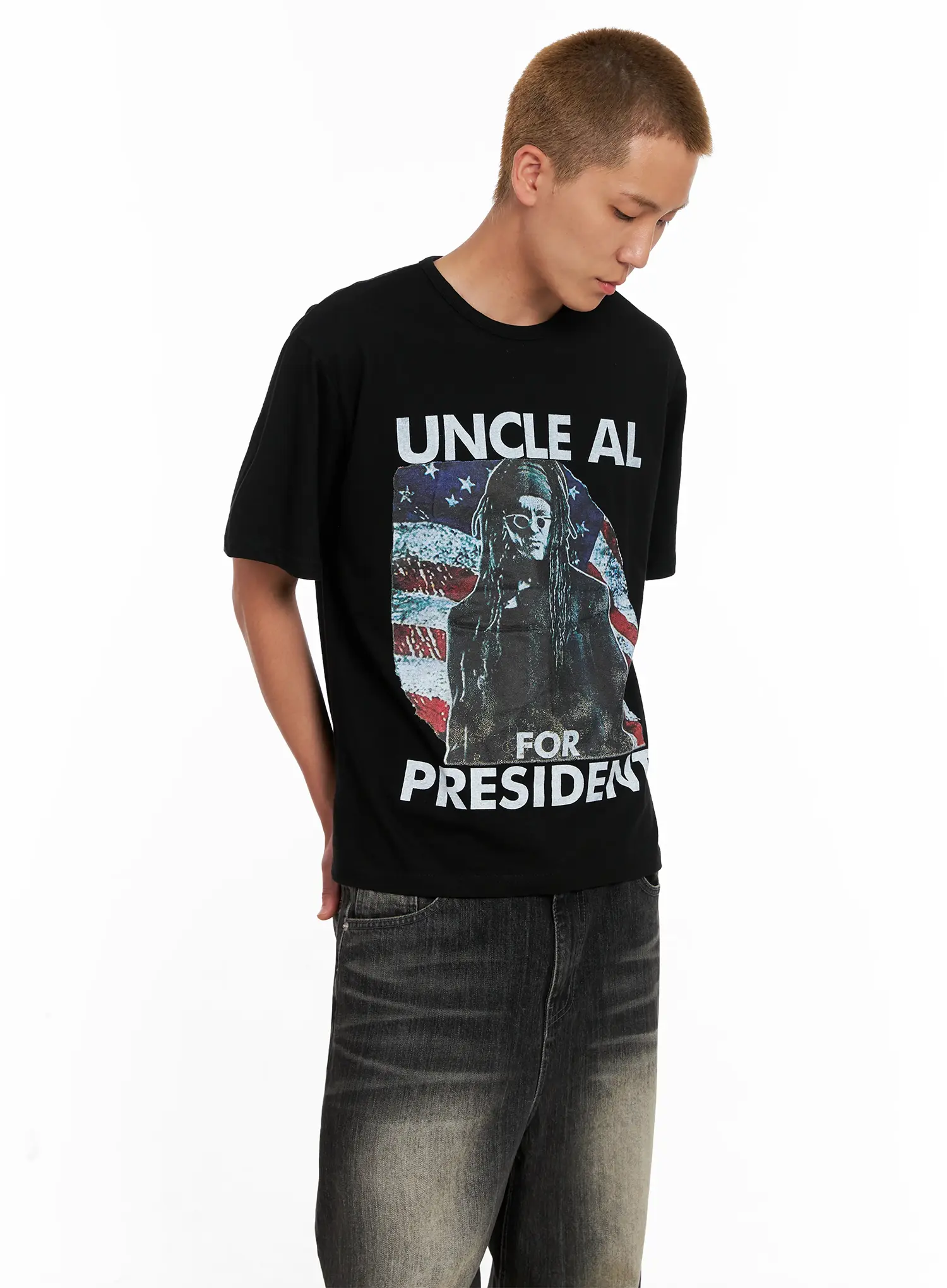 Men's Graphic Cotton Tee IL521 - Image 7