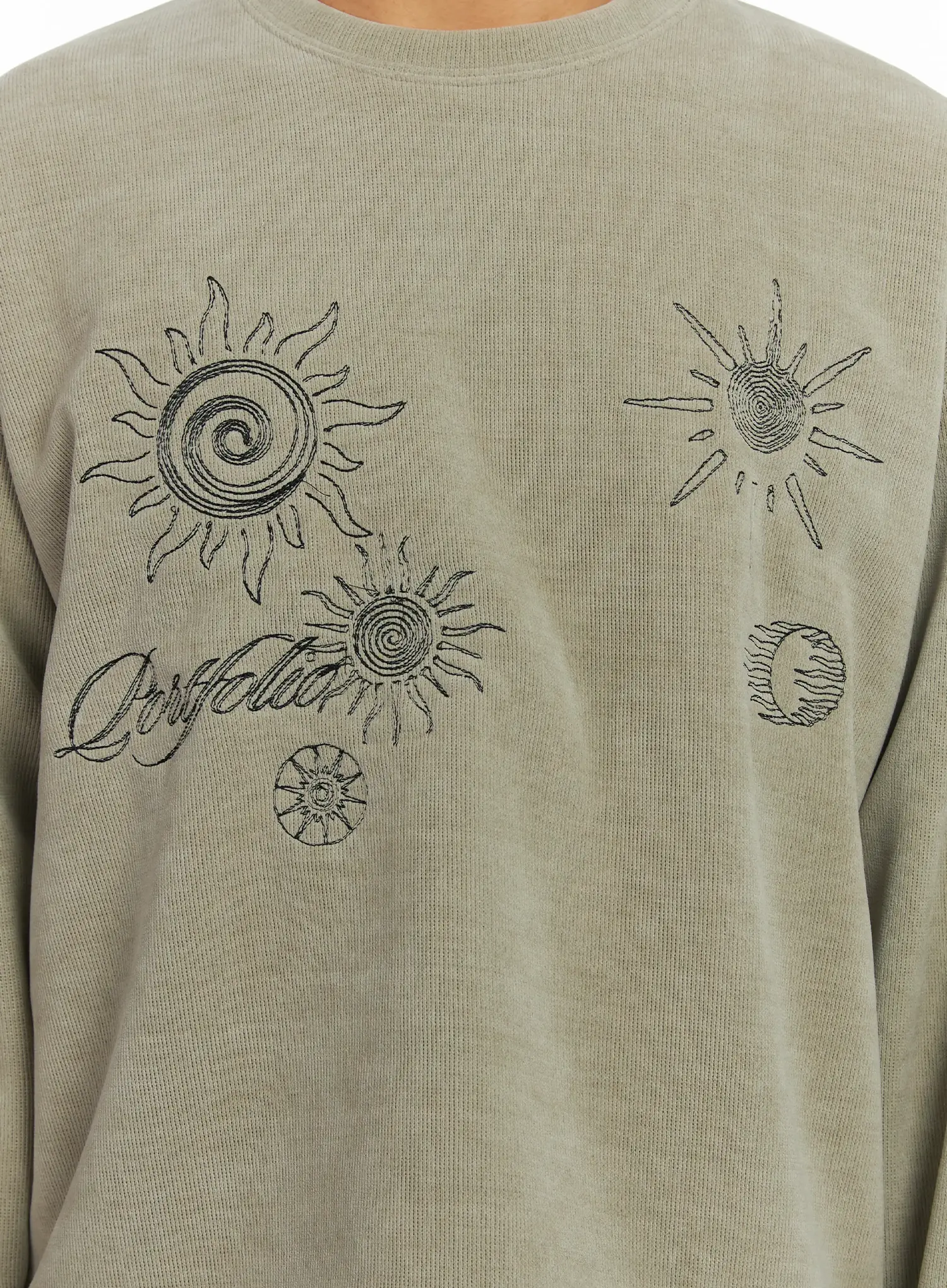 Men's Graphic Fleece Long Sleeve Top IJ514 - Image 12