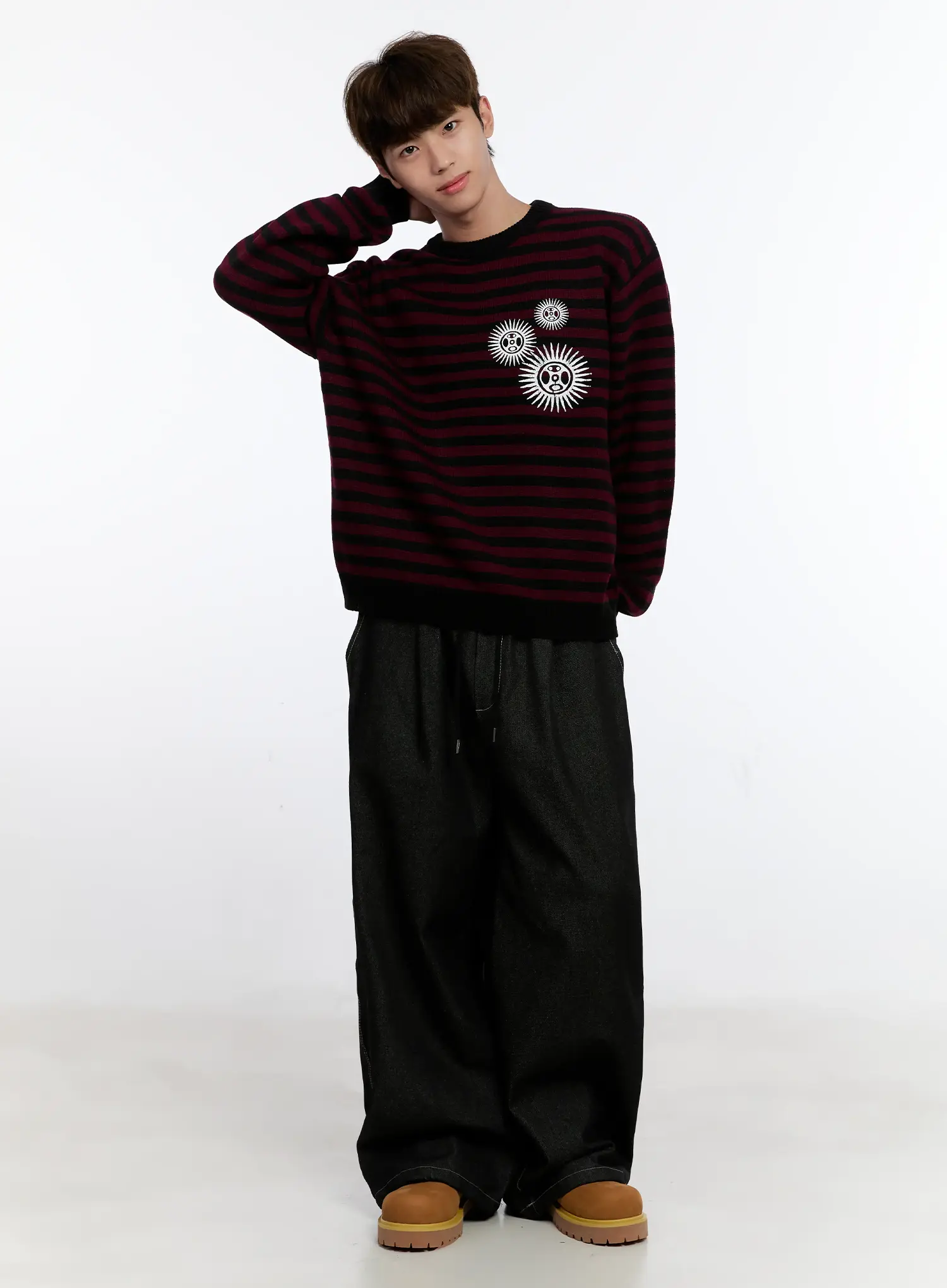 Men's Graphic Jeans (Black) IS529 - Image 12