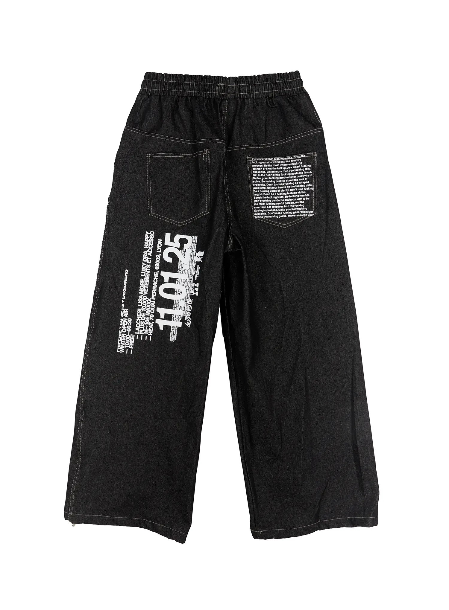 Men's Graphic Jeans (Black) IS529 - Image 16