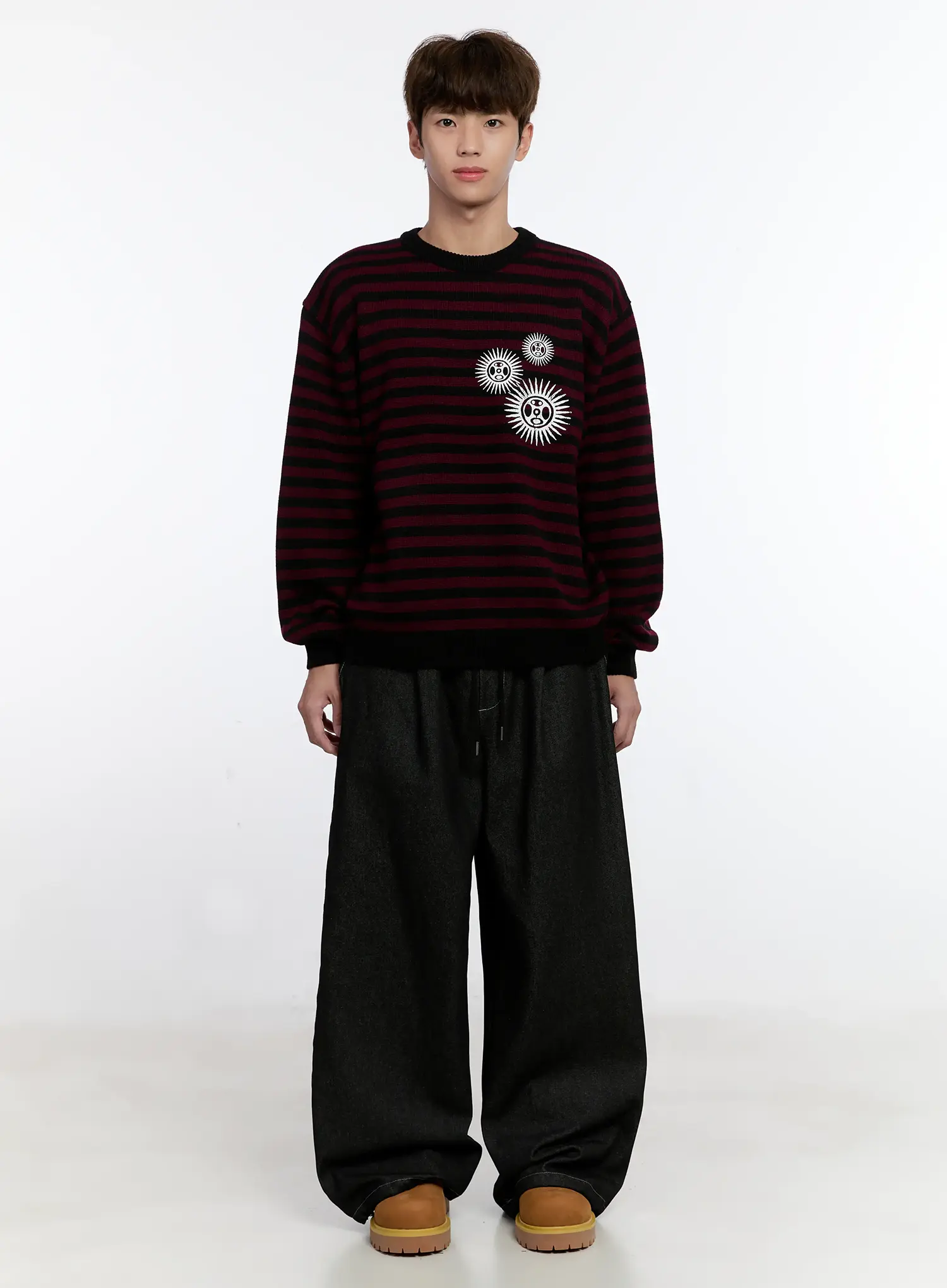 Men's Graphic Jeans (Black) IS529 - Image 4