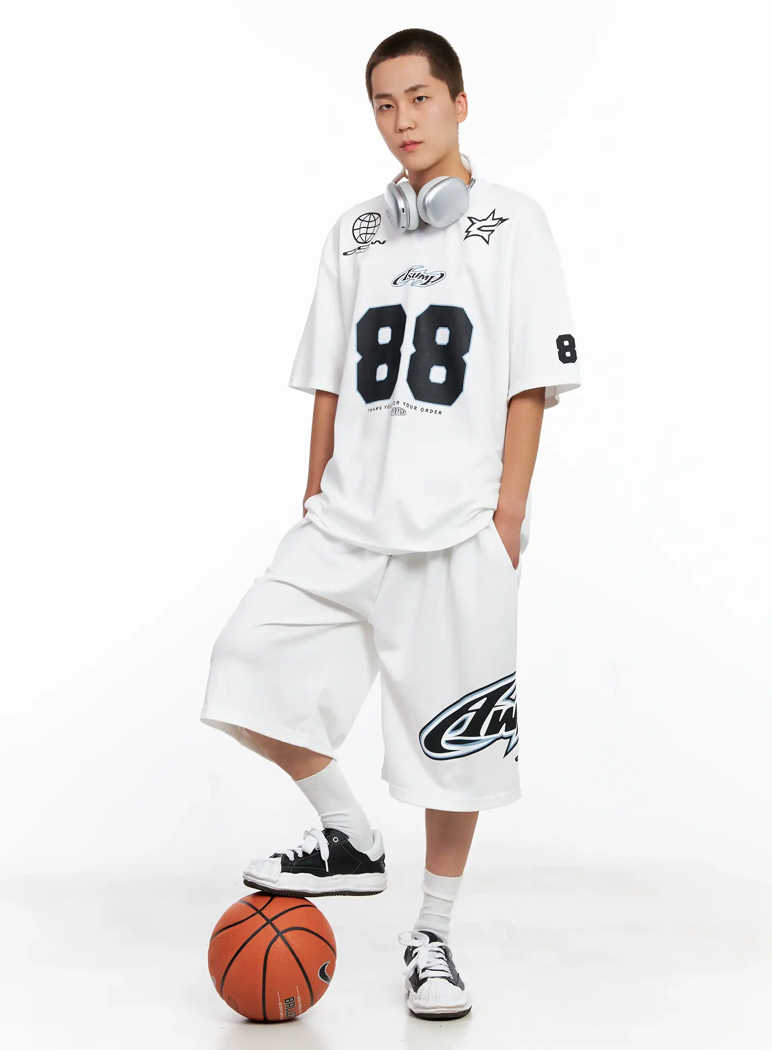Men's Graphic Logo Athletic Shorts IG508 - Image 10