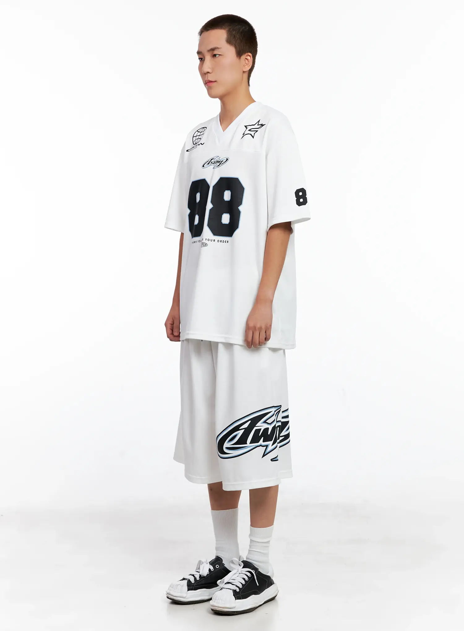 Men's Graphic Logo Athletic Shorts IG508 - Image 6