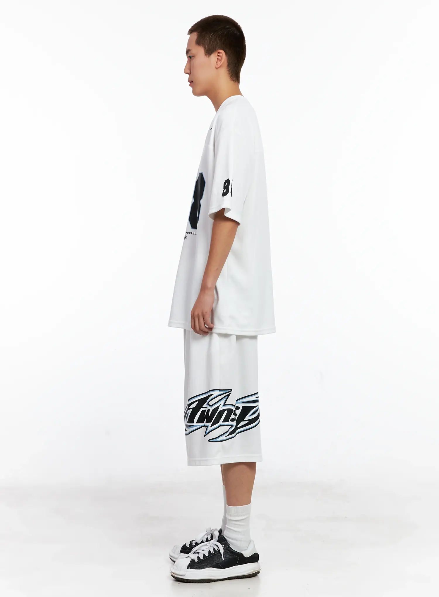 Men's Graphic Logo Athletic Shorts IG508 - Image 7