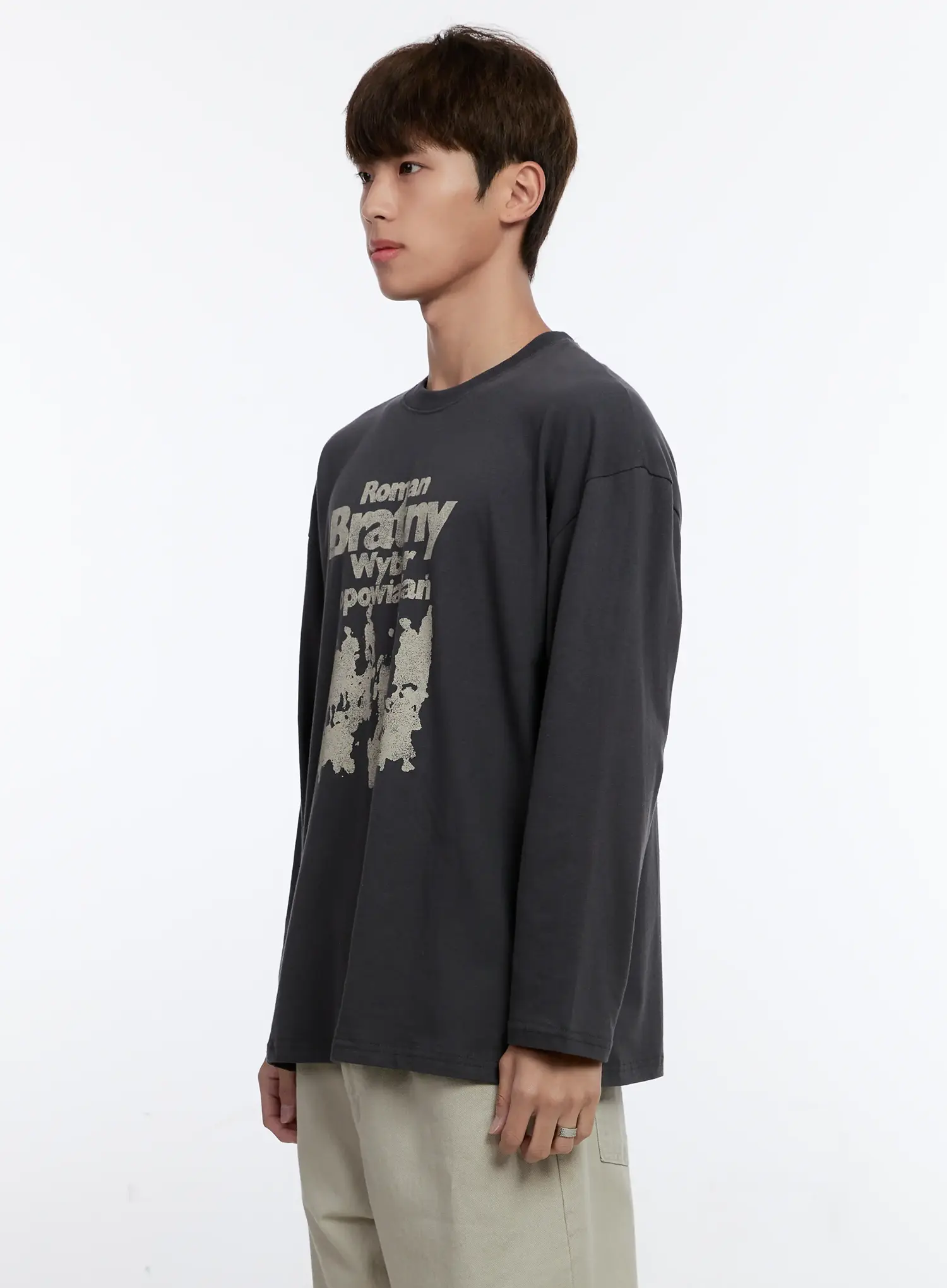 Men's Graphic Long Sleeve Tee IS530 - Image 4
