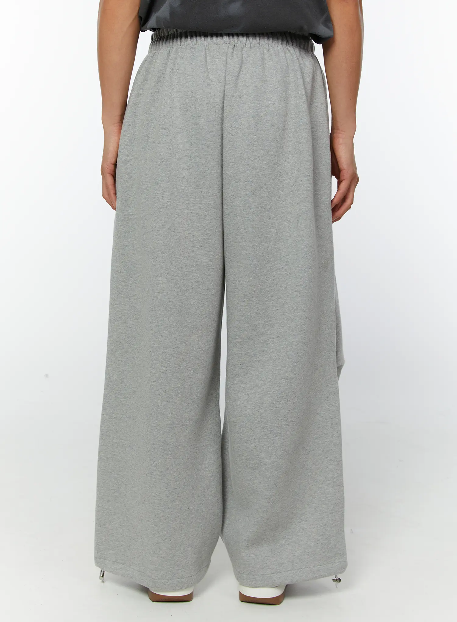 Men's Graphic Parachute String Sweatpants (Gray) IY513 - Image 2