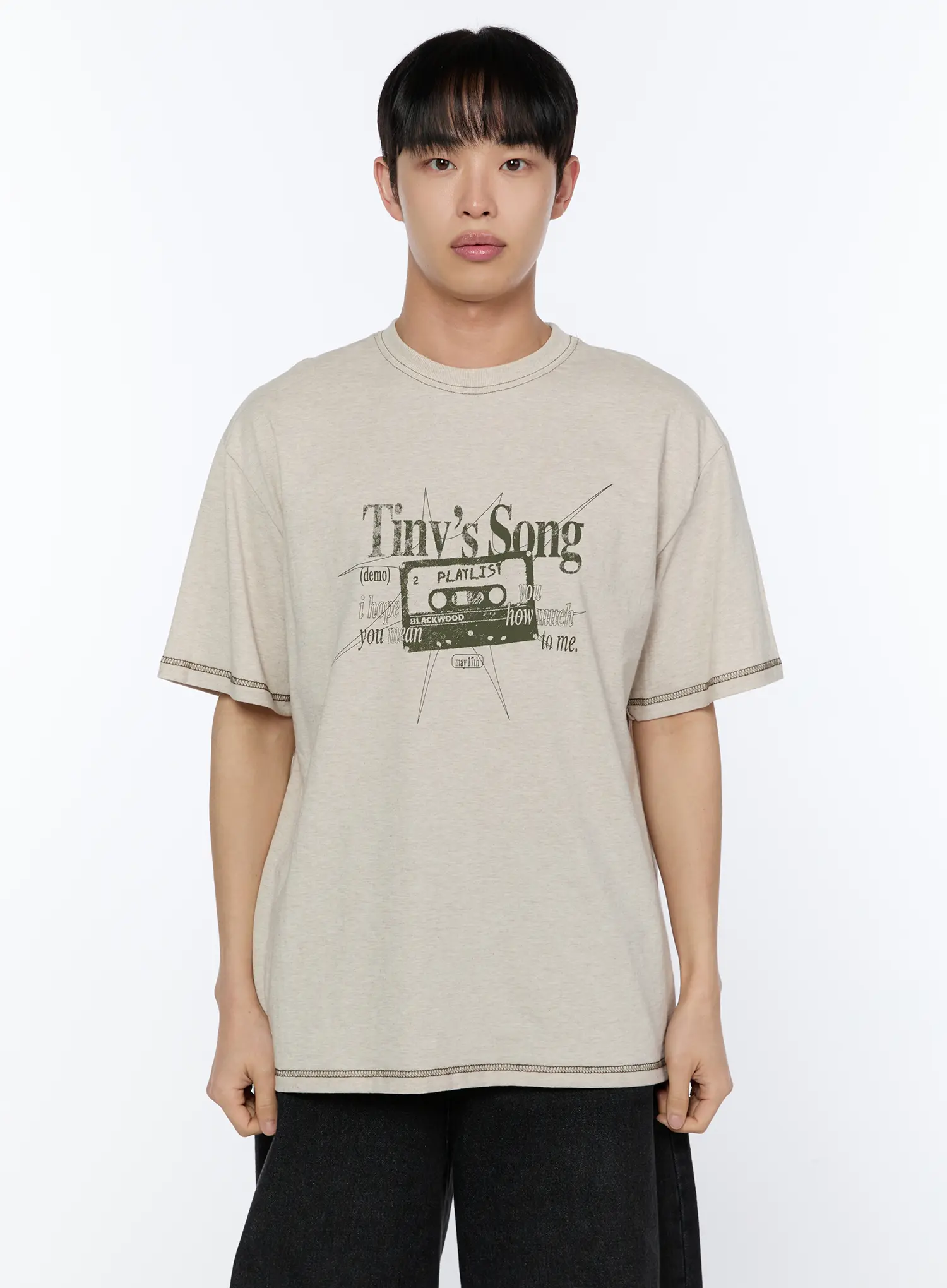 Men's Graphic Stitch T-Shirt IA520 - Image 12