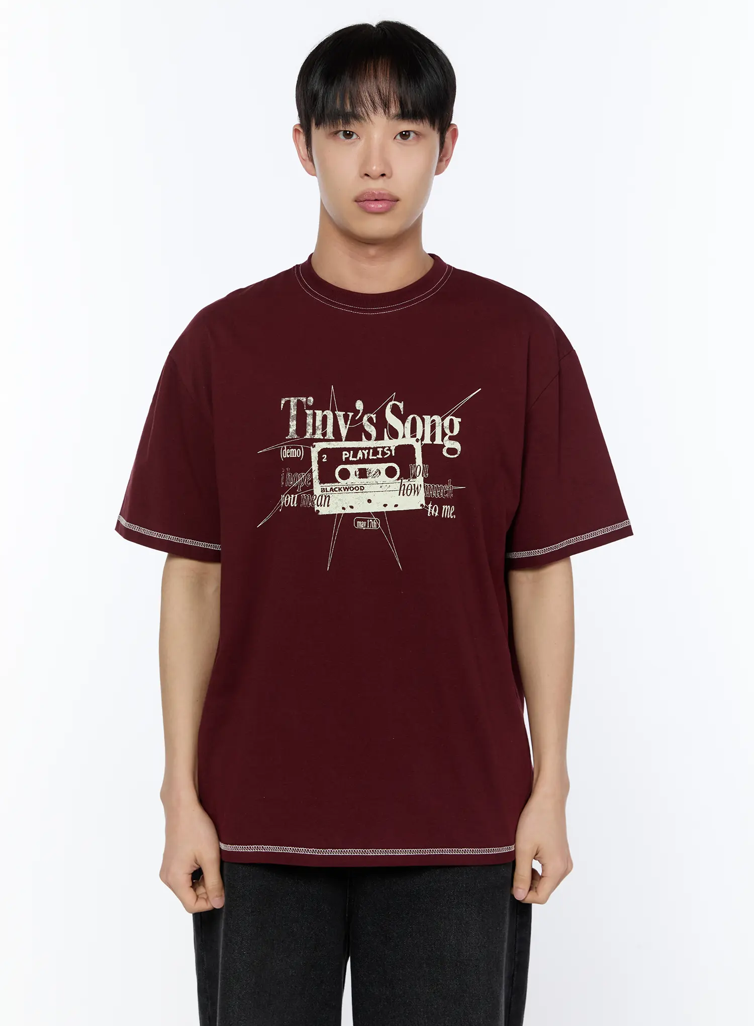Men's Graphic Stitch T-Shirt IA520 - Image 13