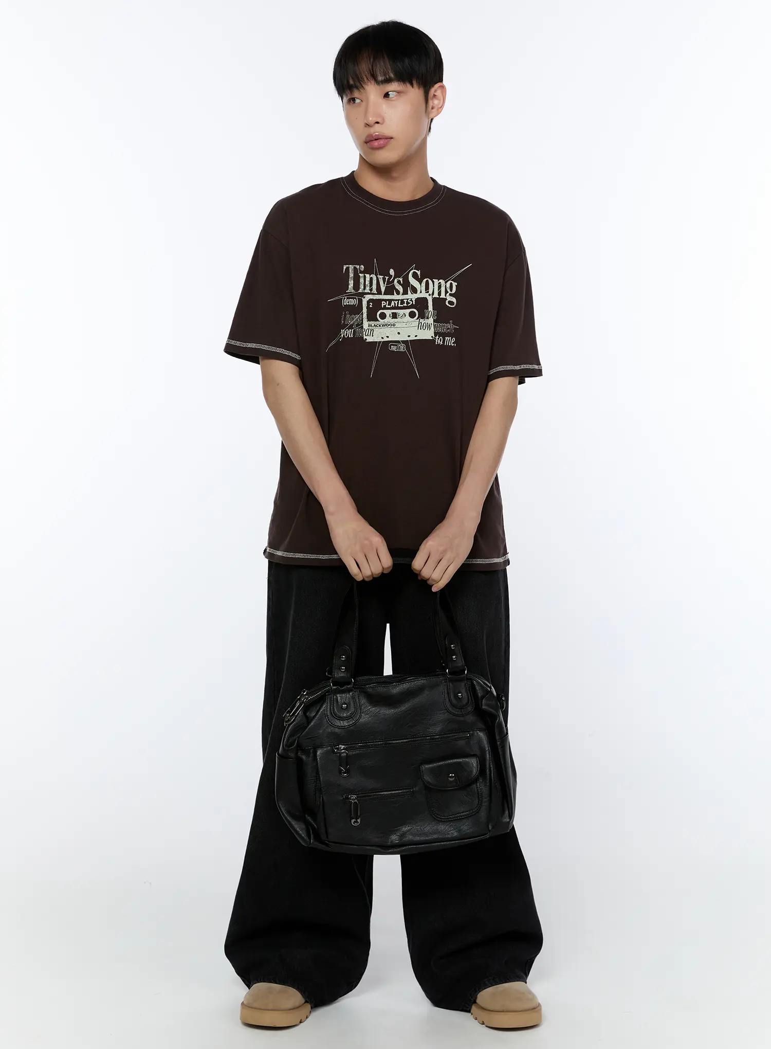 Men's Graphic Stitch T-Shirt IA520 - Image 3